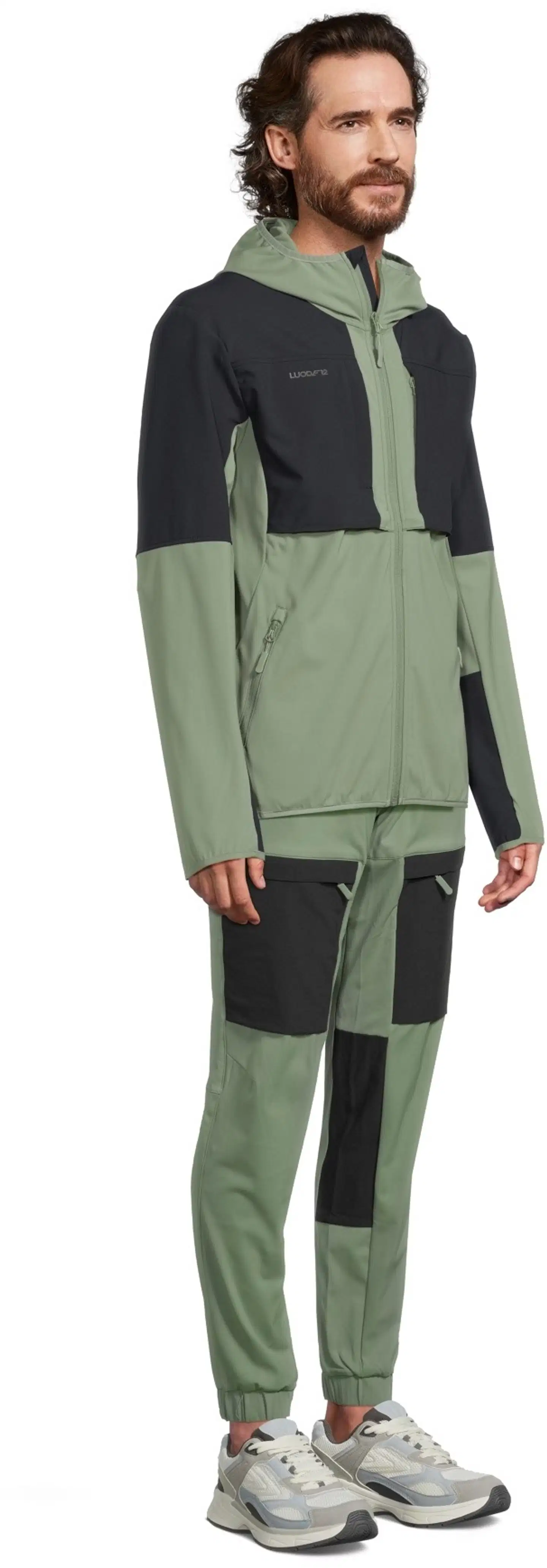 Luode12 miesten retkeily- ja ulkoilutakki 204L112655 - Oil Green - 4