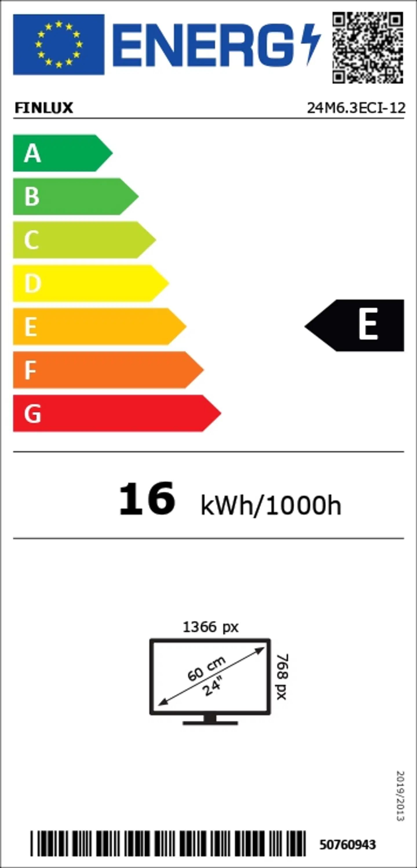 Finlux 24" HD Ready LED TV 24M6.3ECI-12 - 4