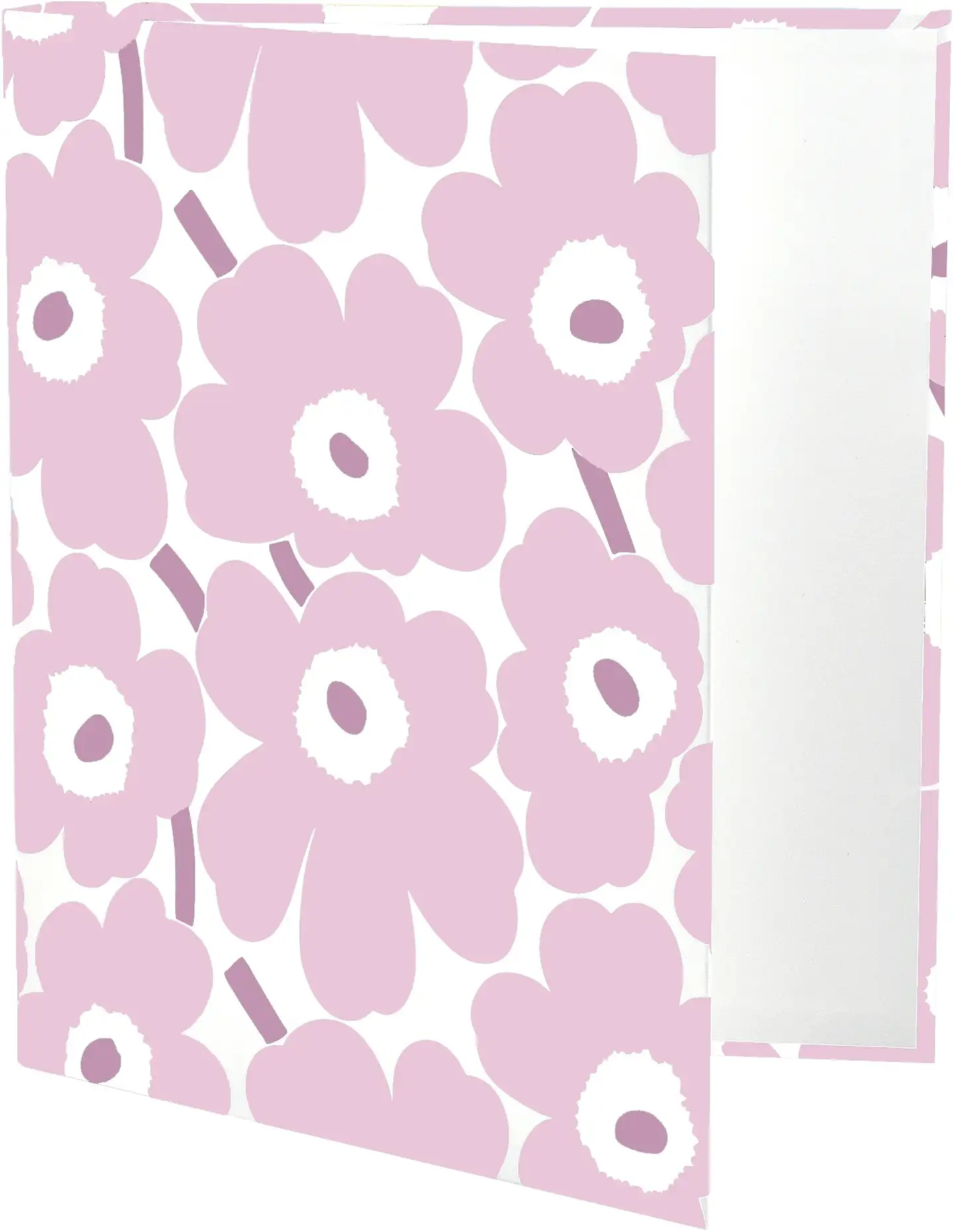 Marimekko rengaskansio A4 Unikko vaaleanpunainen 4 cm