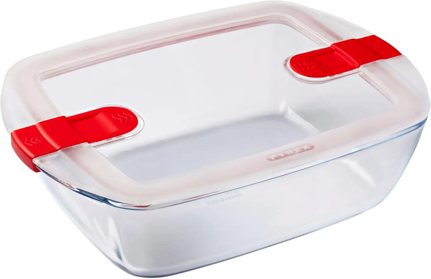 Pyrex lasivuoka mikroaaltouunin kestävällä kannella Cook and Heat 2,5 l - 3