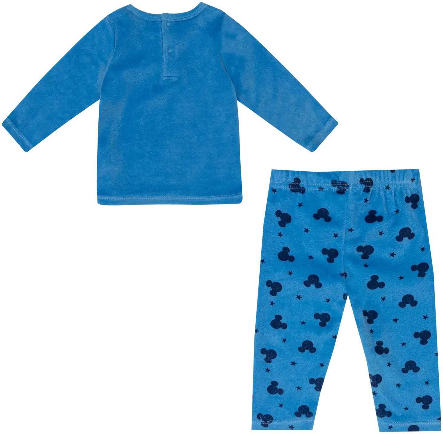 Disney vauvojen kaksiosainen pyjama samettiveluuria Mikki Hiiri ZH03064 - Sininen - 3