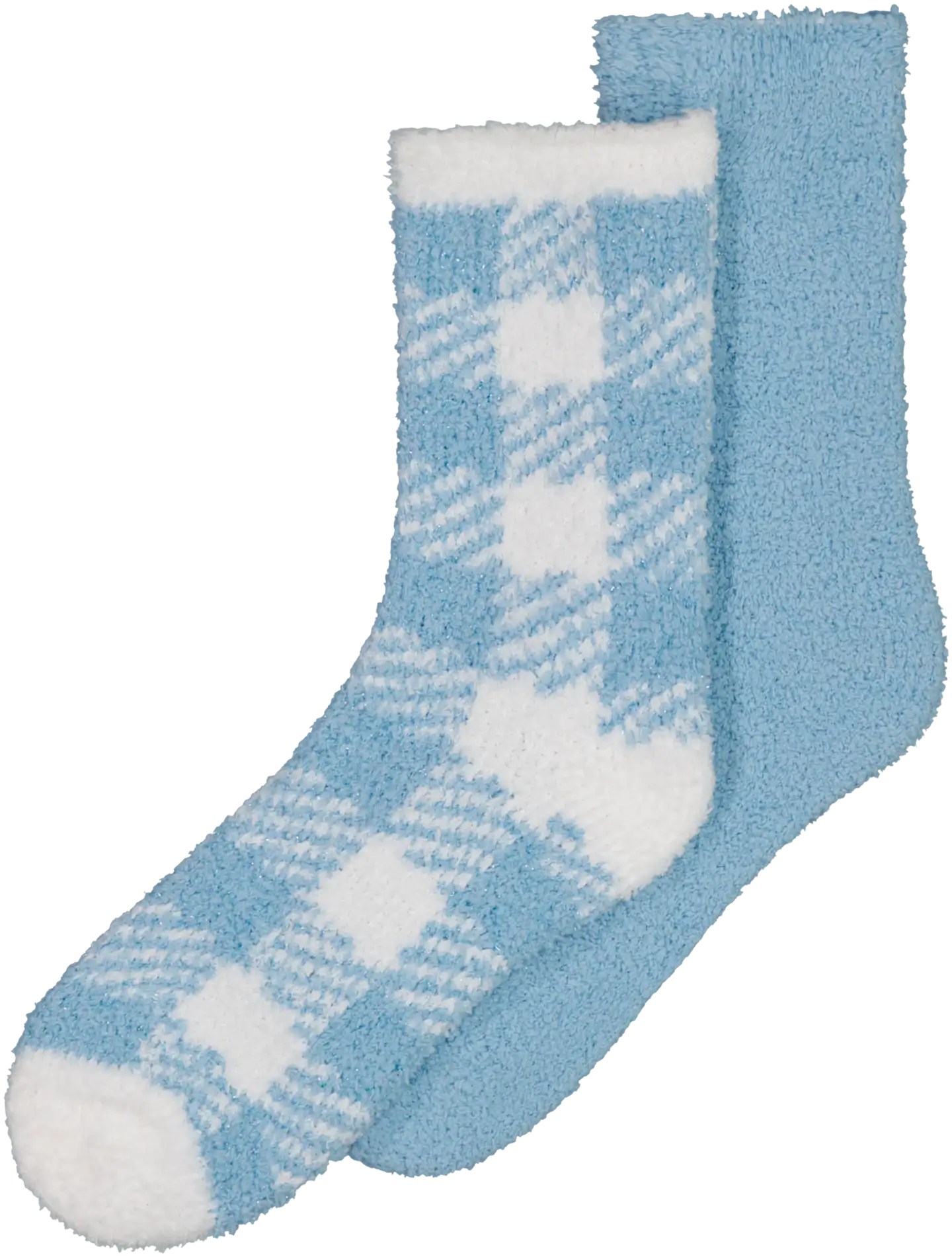House naisten pehmosukat 214H322501 2-pack - Blue/off white