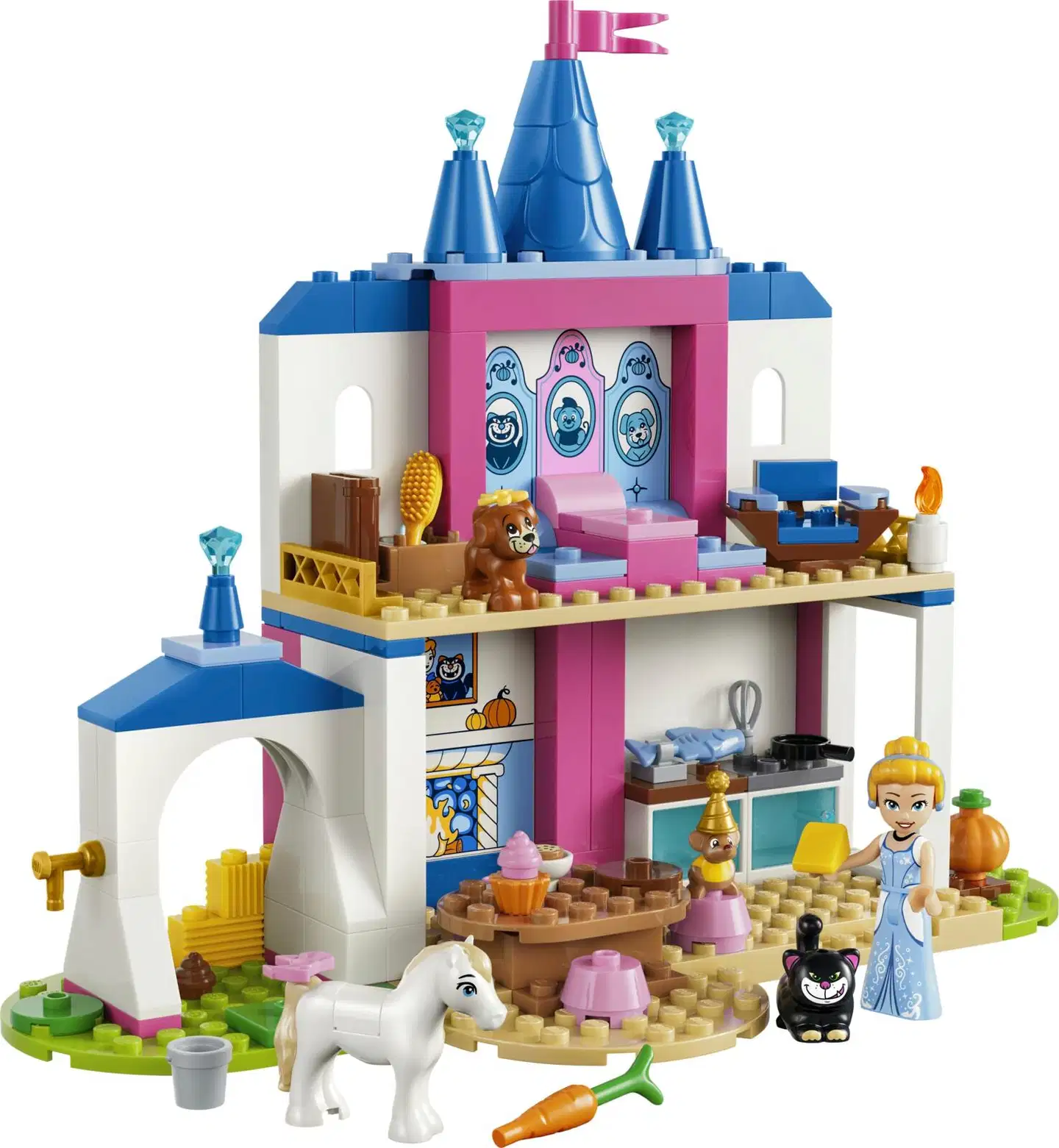 LEGO® Disney Princess 43283 Tuhkimon linna ja eläinystävät - 2