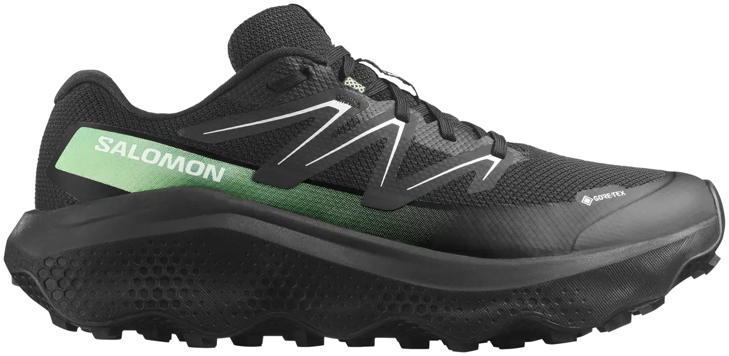 Ultra flow 2  GTX, vedenpitävä juoksukenkä - Black/Black/Patina Green - 1