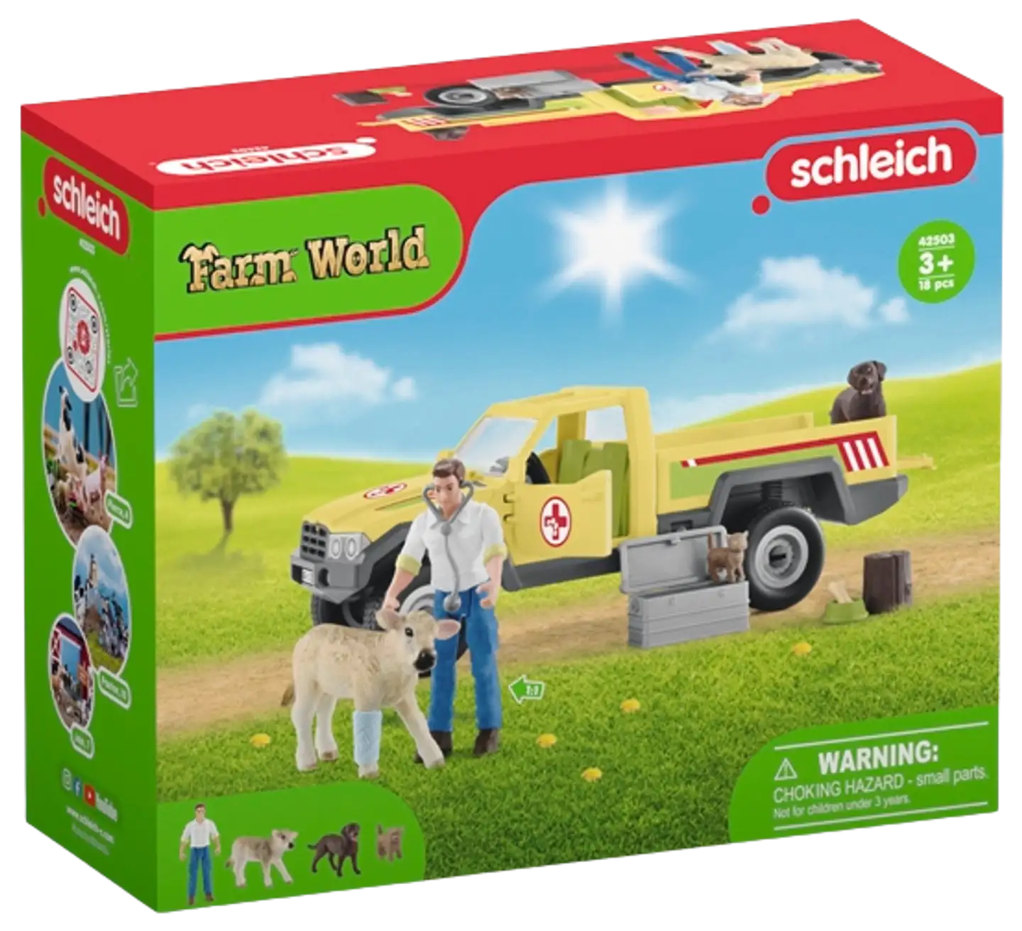 Schleich Eläinlääkärin käynti maatilalla leikkisetti - 1