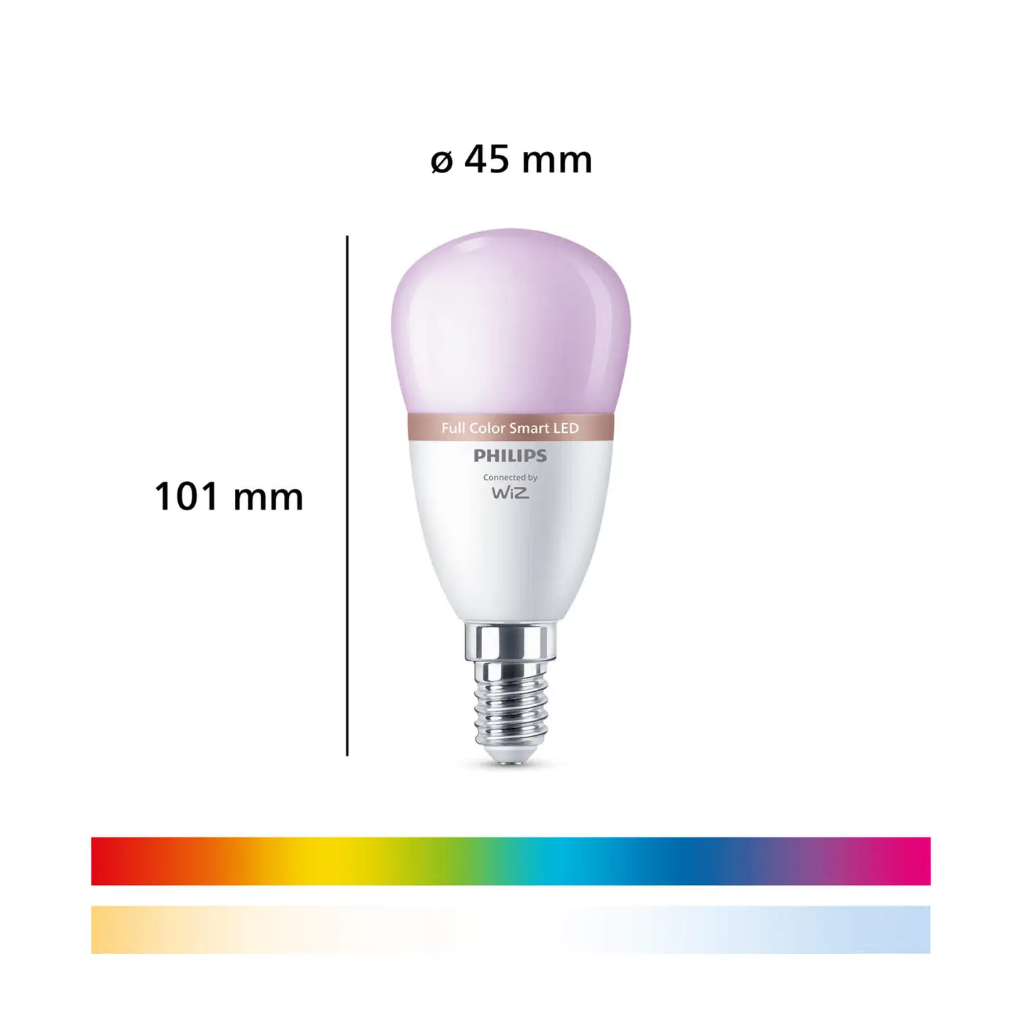 Philips Smart Lighting LED-filamenttilamppu 5W P45 E14 2200-6500K 470lm RGB - 3