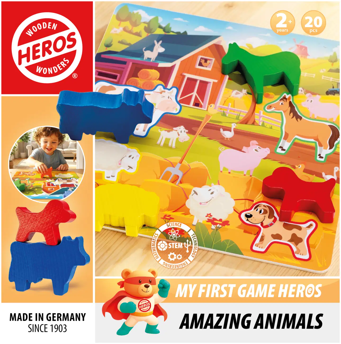 Heros peli My First Game Amazing Animals - 3