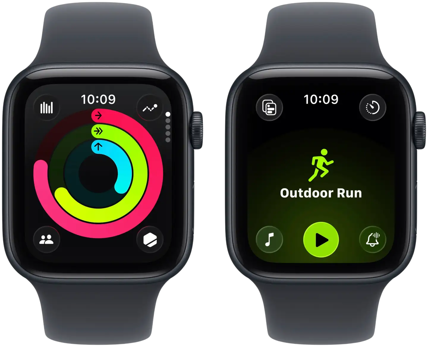 Apple Watch SE 3 GPS 44mm yönsininen alumiinikotelo, yönsininen sport ranneke - M/L - MEHQ4QN/A - 3