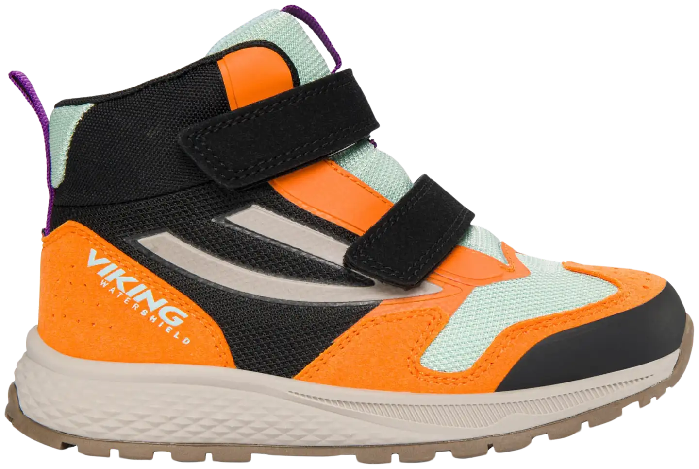 Viking lasten WP jalkineet 3-54550 Century Mid - Black/Orange - 1