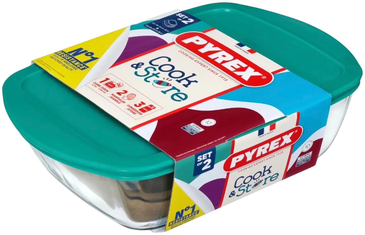 Pyrex vuokasetti turkoosi - 1