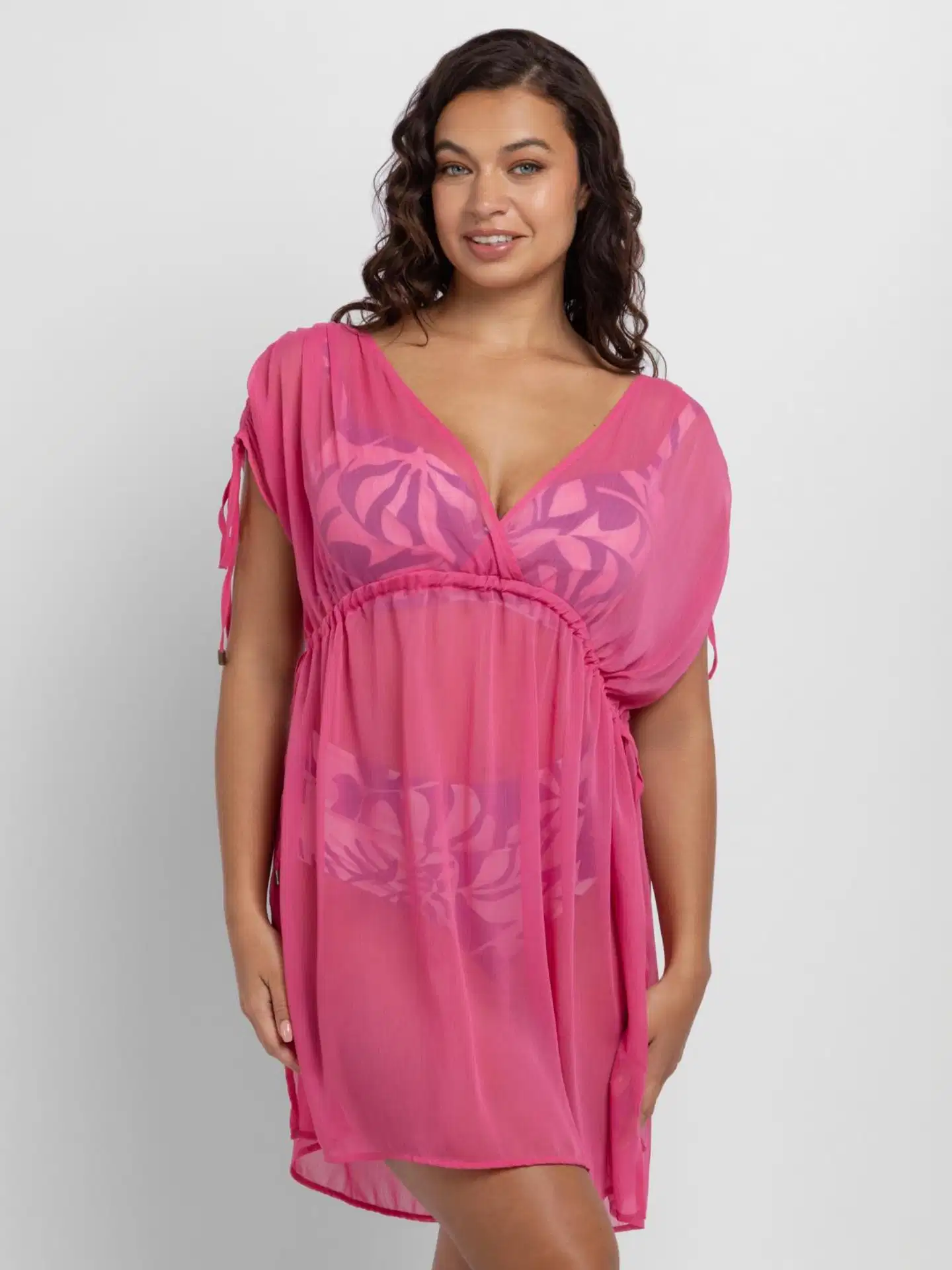 Dorina naisten rantakaftaani Sabrina FXKF0001 - pink - 2