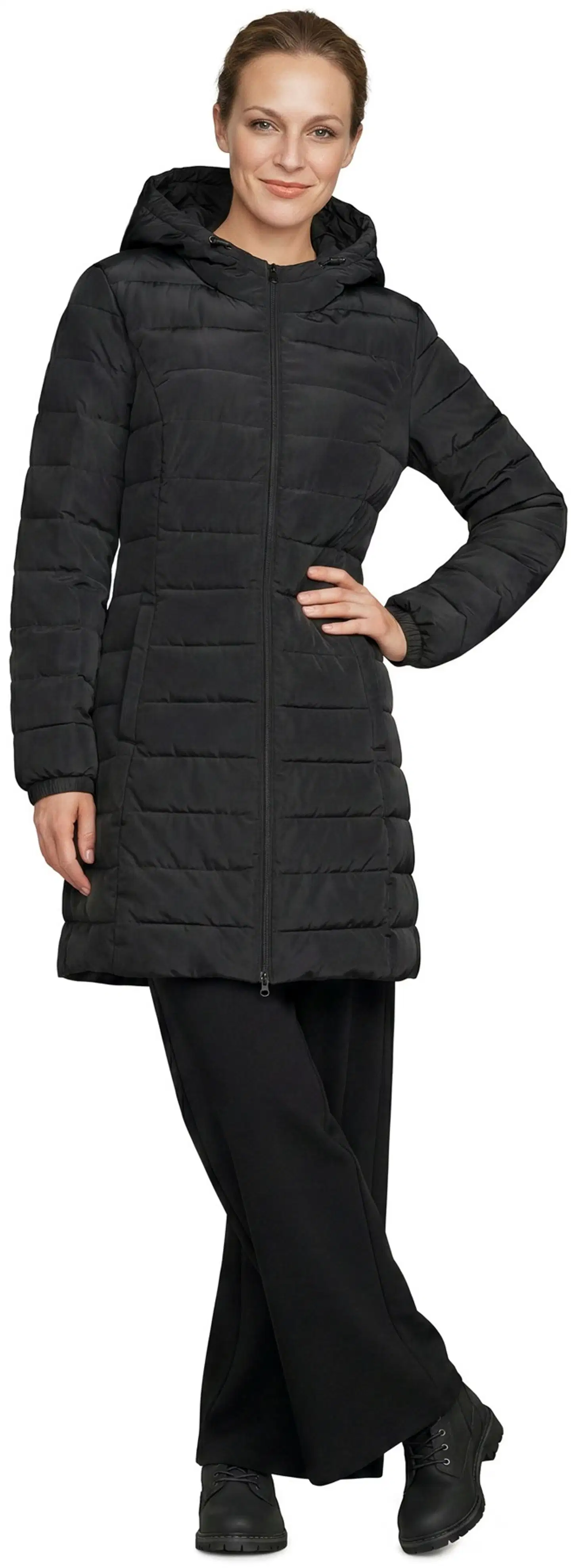 House naisten kevytvanutakki 225H352661 - Black - 1