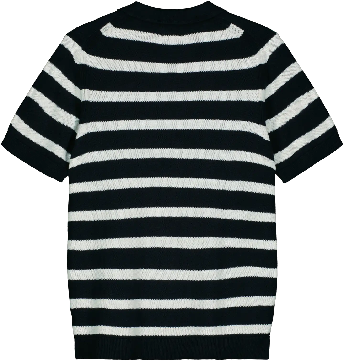 WKLY. miesten lyhythihainen neule 195W152508 - D.blue-white striped - 2