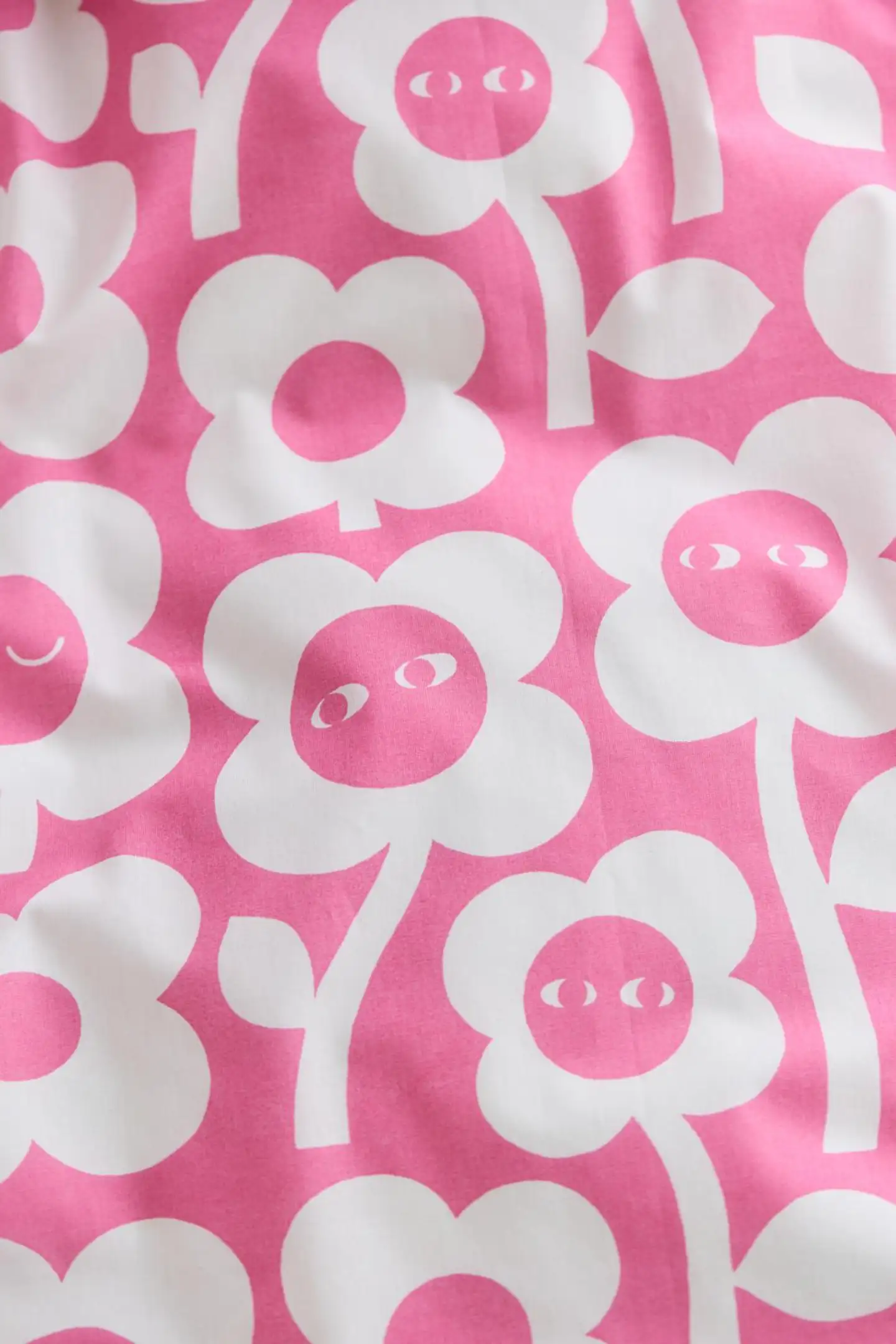 Finlayson pussilakanasetti Kukkariemu 150X210+50X60 pinkki/valkoinen - 4