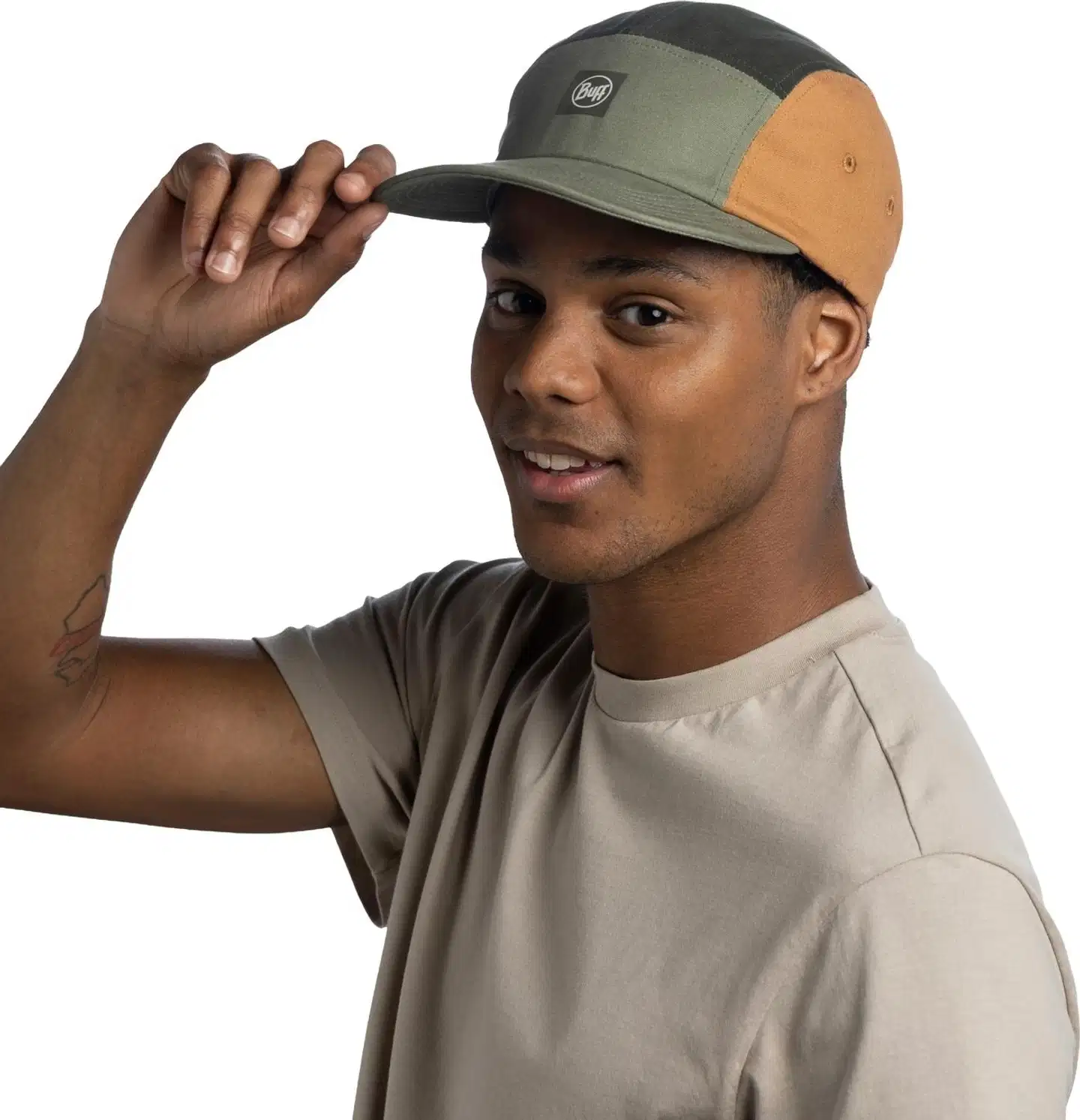 Buff unisex lippis 5 Panel Venture Cap - Khaki - 5