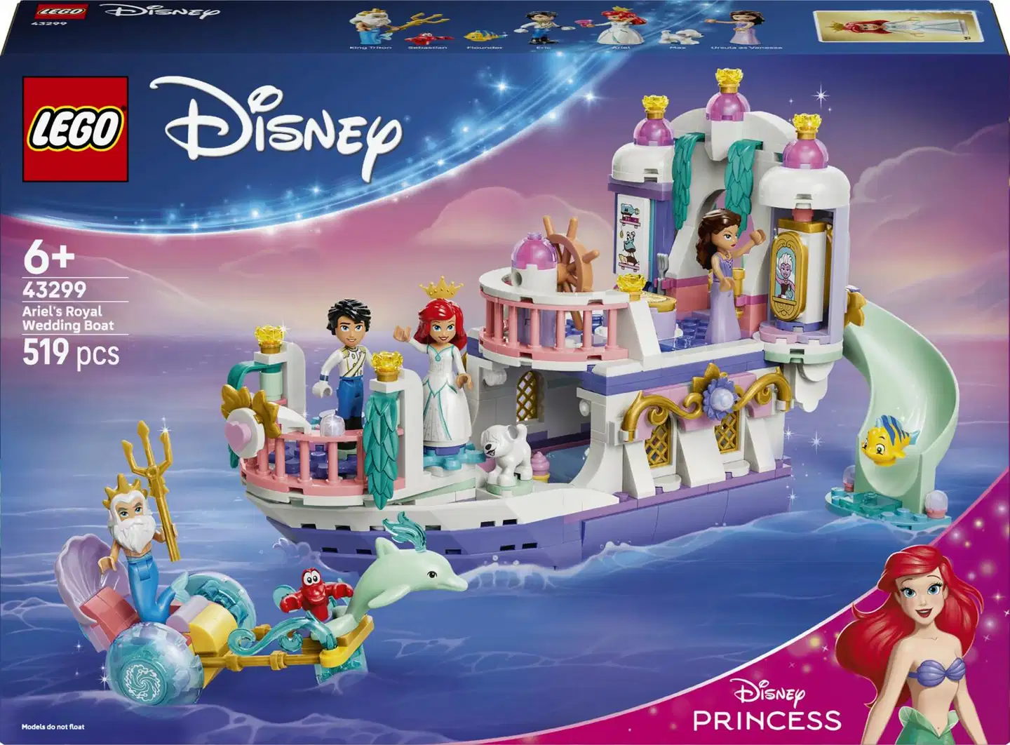 LEGO® Disney Princess 43299 Arielin kuninkaallinen häävene - 3