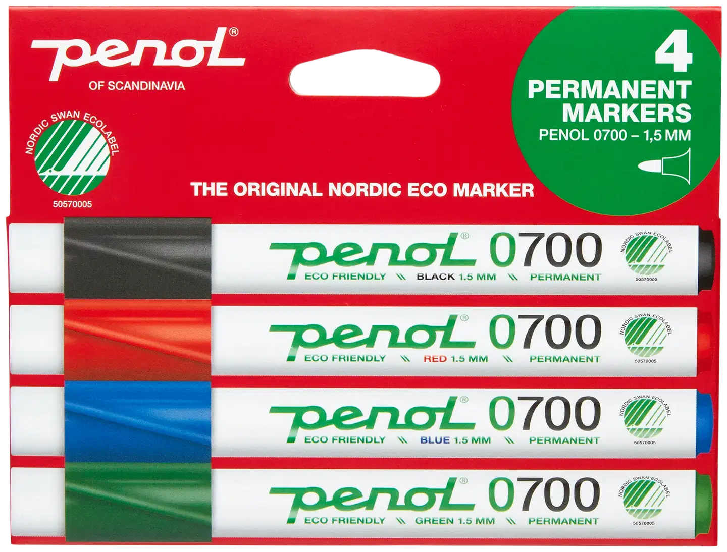 Penol permanenttitussit 0700 1,5 mm 4 kpl - 1