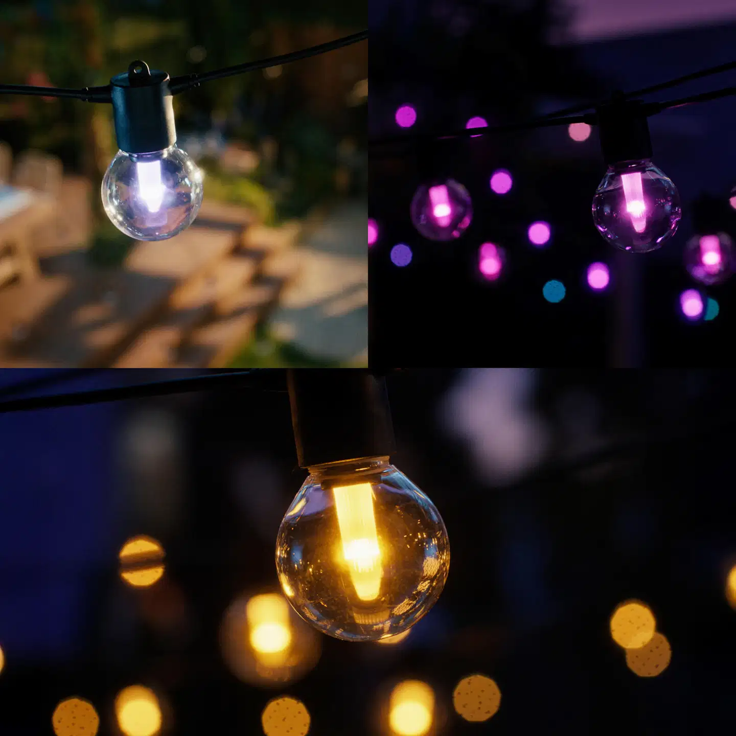 Philips Hue Festavia Globe -valosarja ulkokäyttöön 7 m - 5