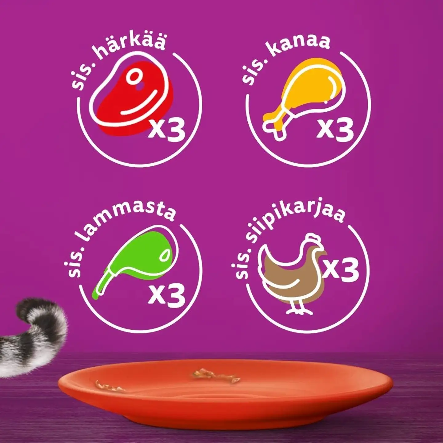 Whiskas 7+ Perinteiset Ateriat kastikkeessa (12 x 85 g) - 3