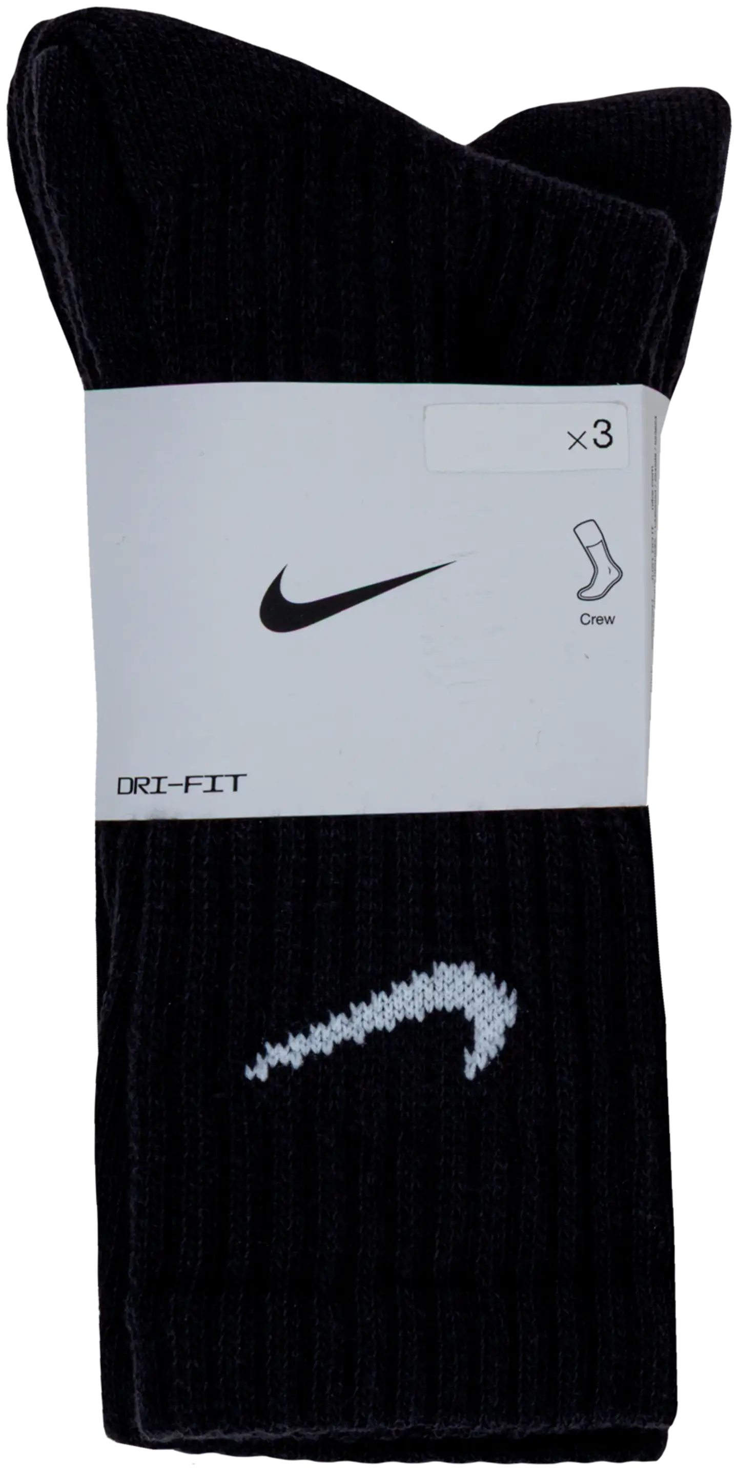 Nike miesten urheilusukat Cush Crew SX4508 3-pack - BLACK
