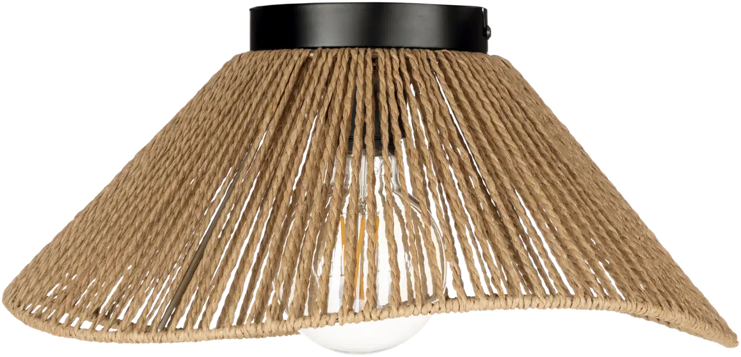 EGLO kattovalaisin Naturlavister E27 musta/ruskea - 2