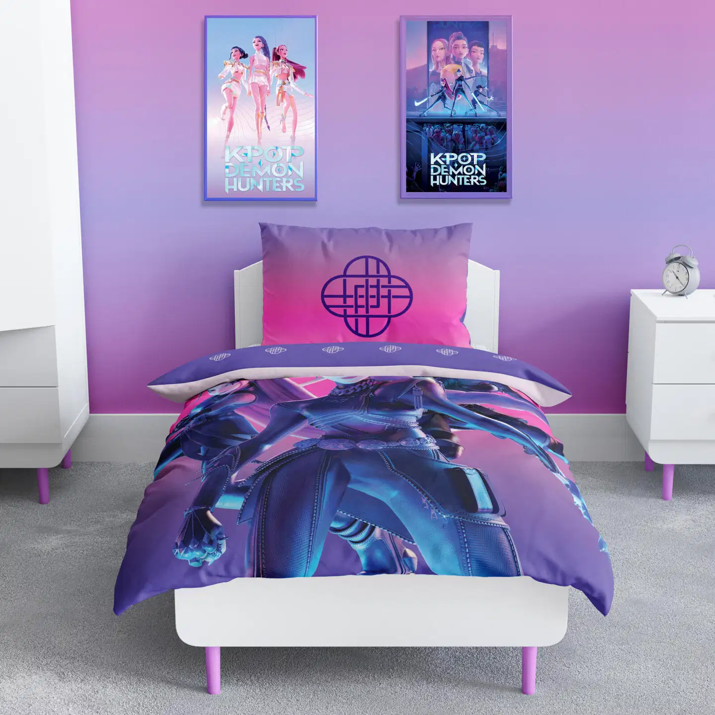 Lasten pussilakanasetti K-Pop Demon Hunters 150x210+50x60 cm - 5
