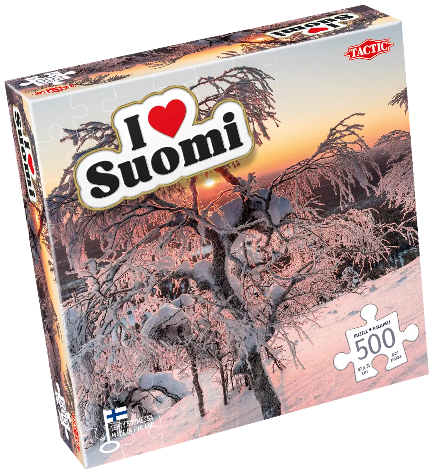 Tactic Palapeli I love Suomi Sunset in Lapland 500 palaa