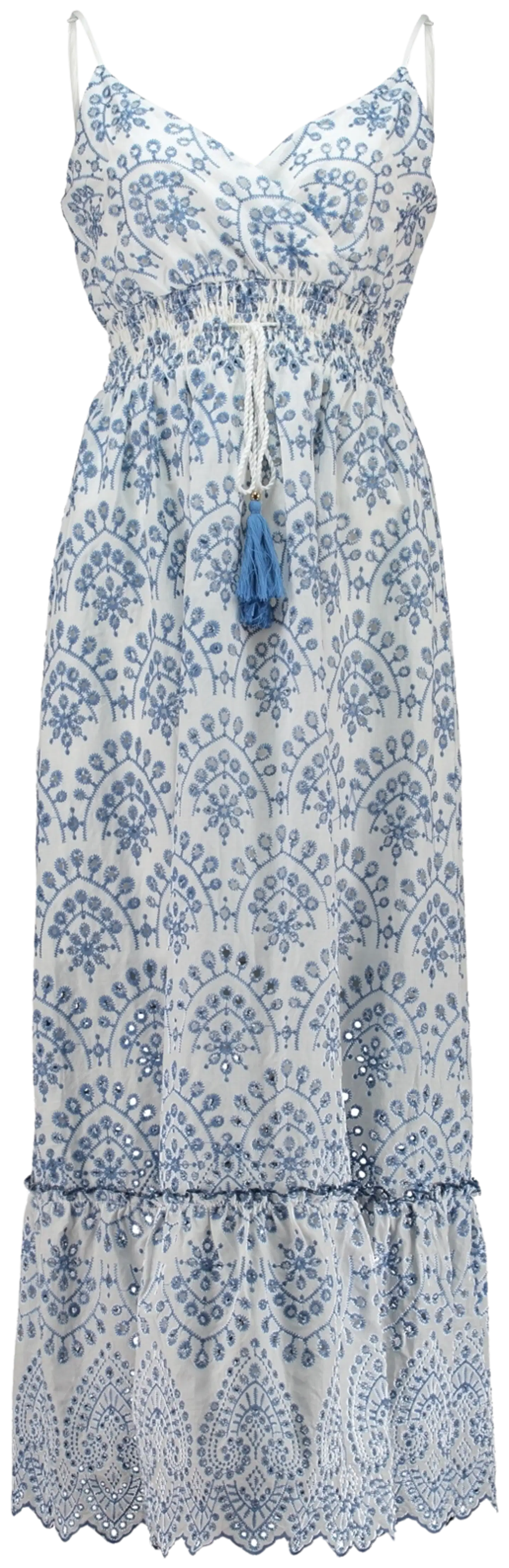 Hailys naisten mekko Fa44lena - White/blue - 1