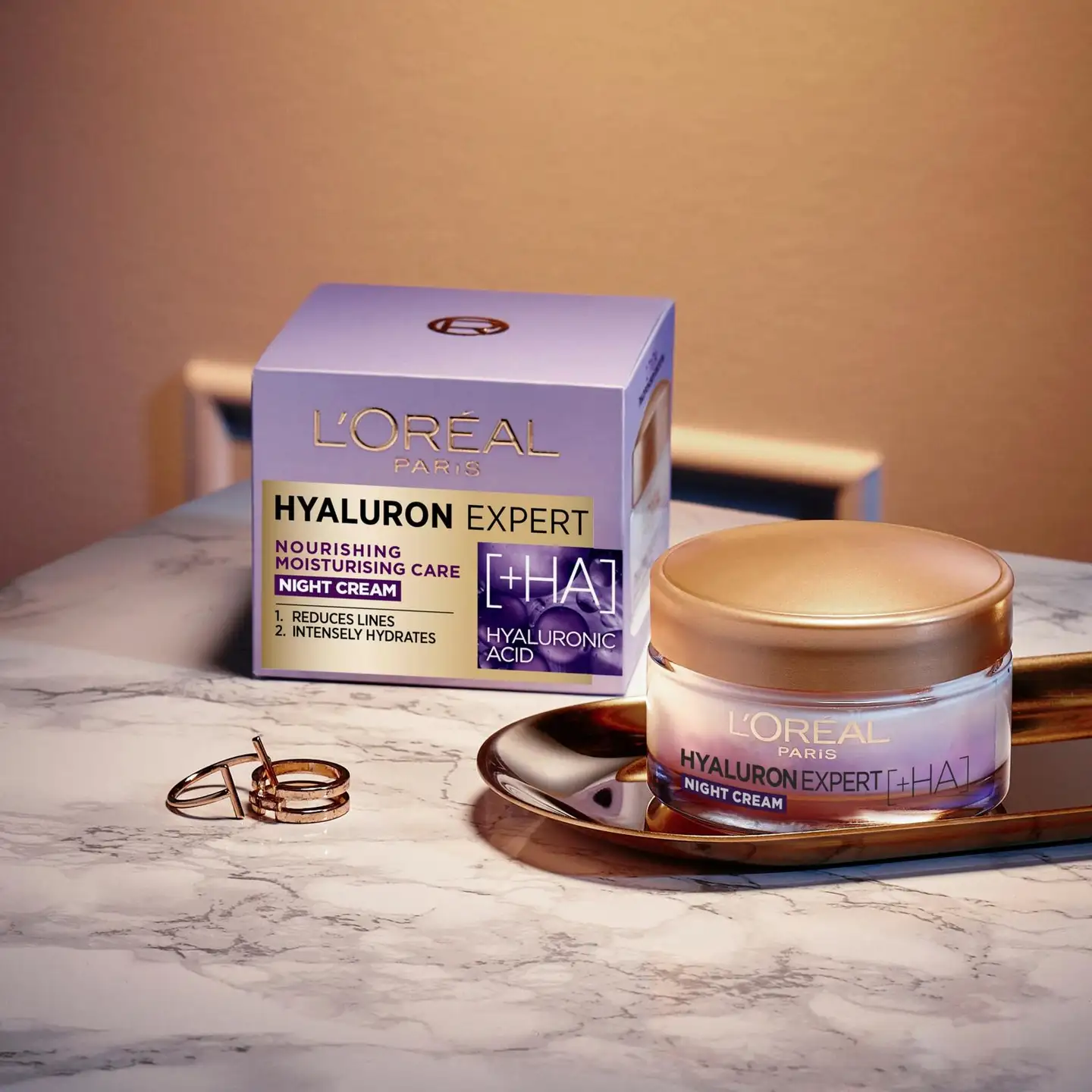 L'Oréal Paris Hyaluron Expert Moisturising Nattkrem til tørr hud 50 ml - 3