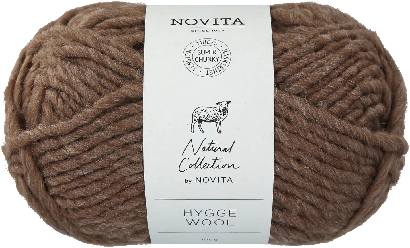 Novita lanka Hygge Wool 100 g metsäsieni 068 - 1