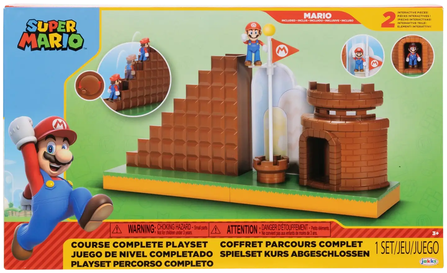 Nintendo leikkisetti Super Mario 2.5" Level End Playset - 3