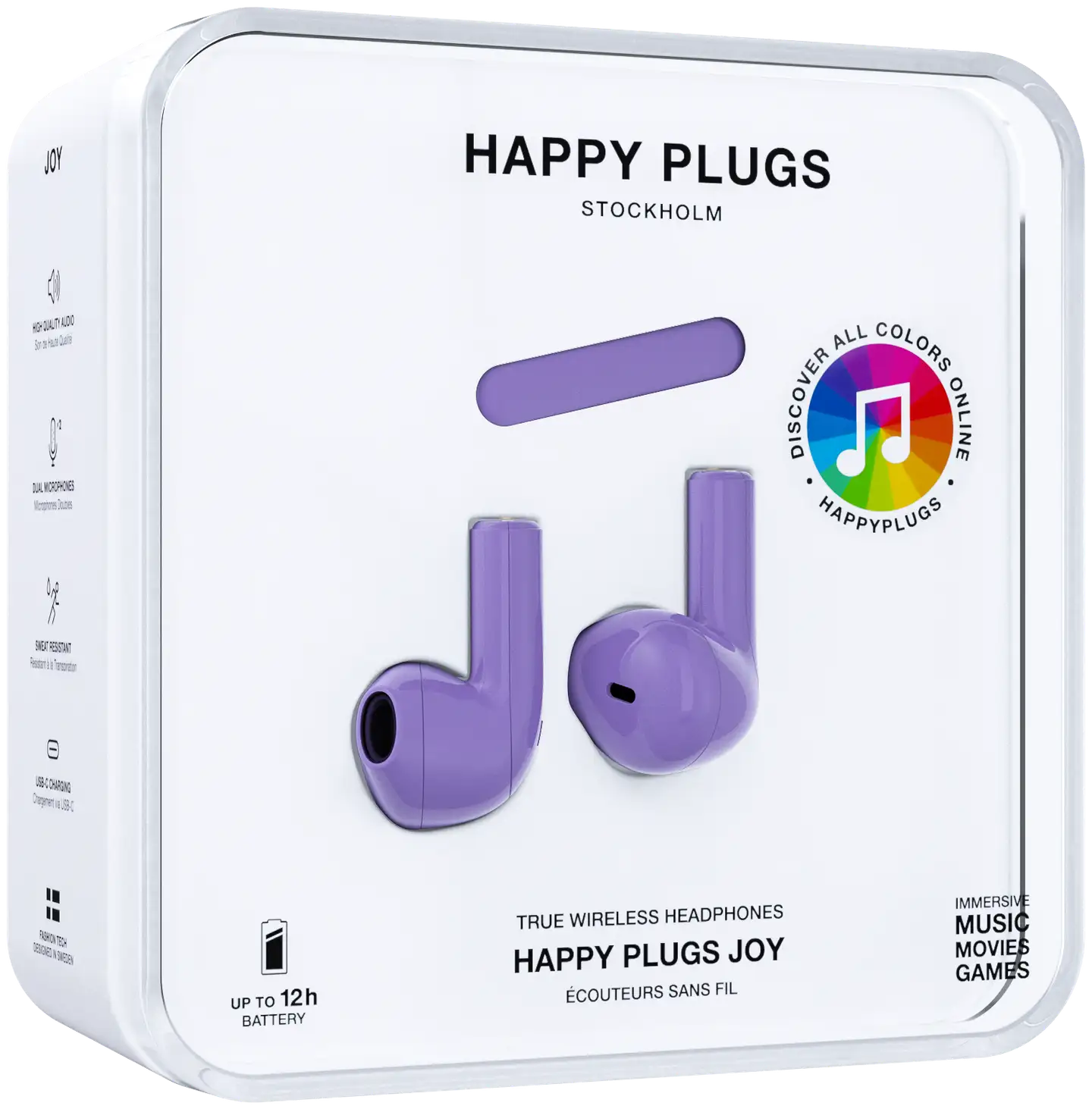 Happy Plugs Bluetooth nappikuulokkeet Joy lila - 12