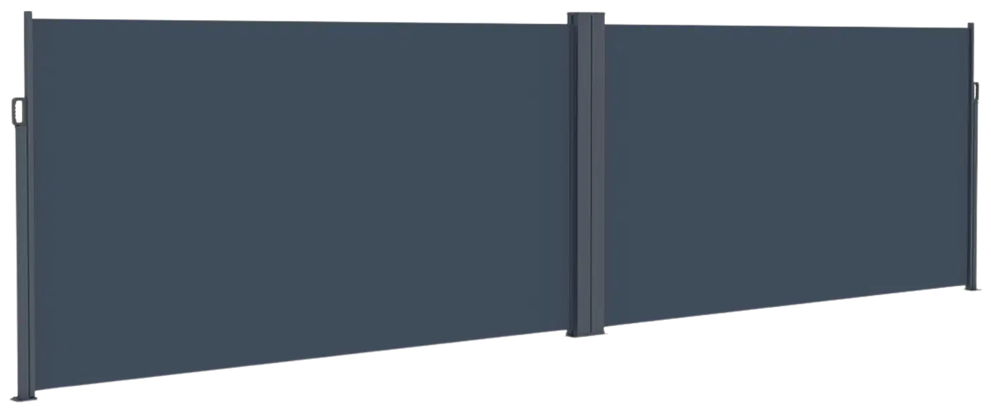 Lykke sivumarkiisi 1,6x3 m(x2) kaksipuolinen, tummanharmaa - 4