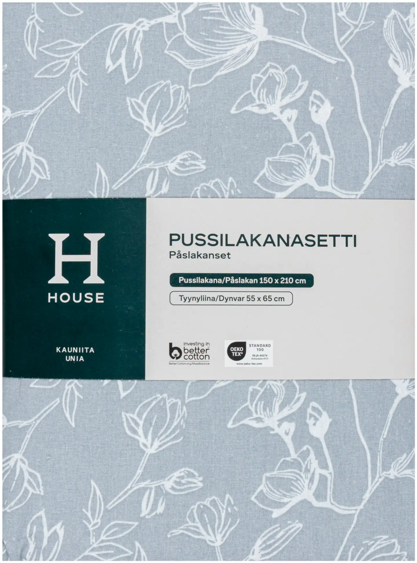 House pussilakanasetti Amelie 8979 150 x 210 + 55 x 65 cm harmaa - 2