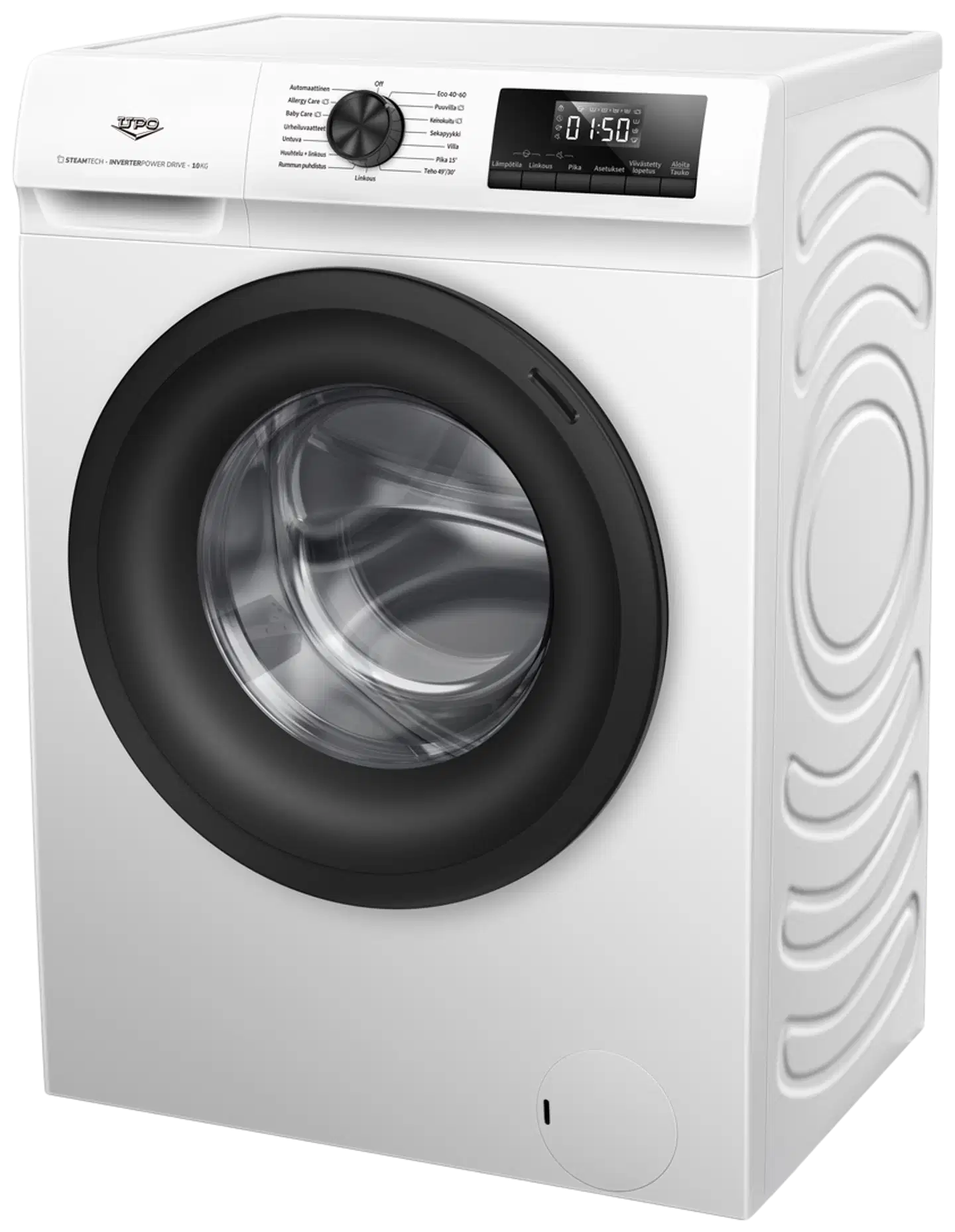 UPO edestä täytettävä pyykinpesukone P2U1014AS 10kg valkoinen - 3