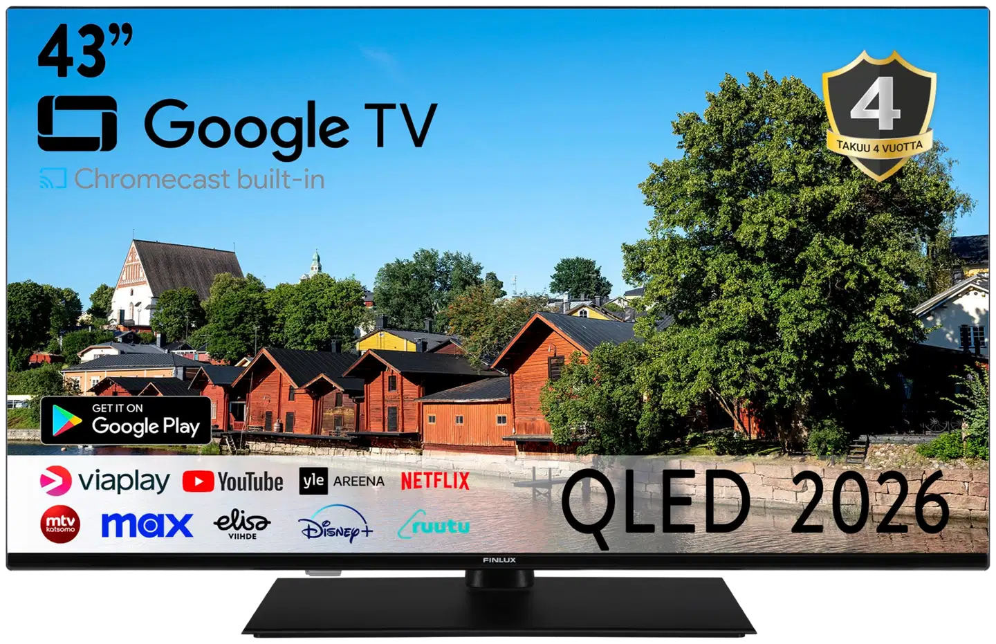 Finlux 43" 4K UHD Google TV 43G10.3GCMB - 1