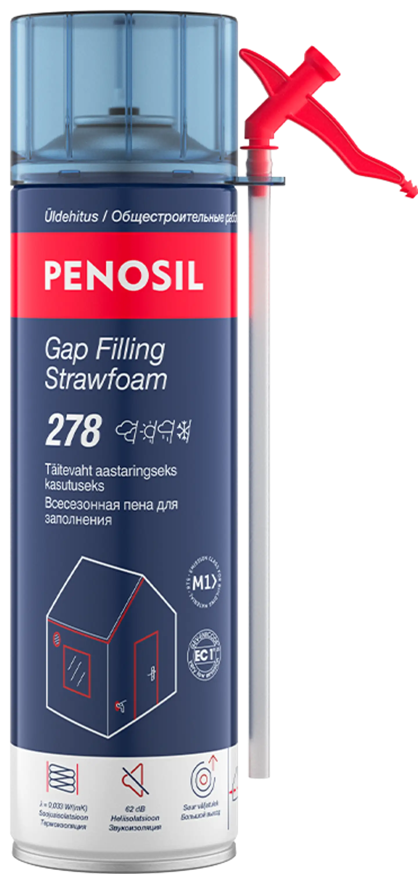 Penosil polyuretaanivaahto Gap Filling Strawfoam 440 ml