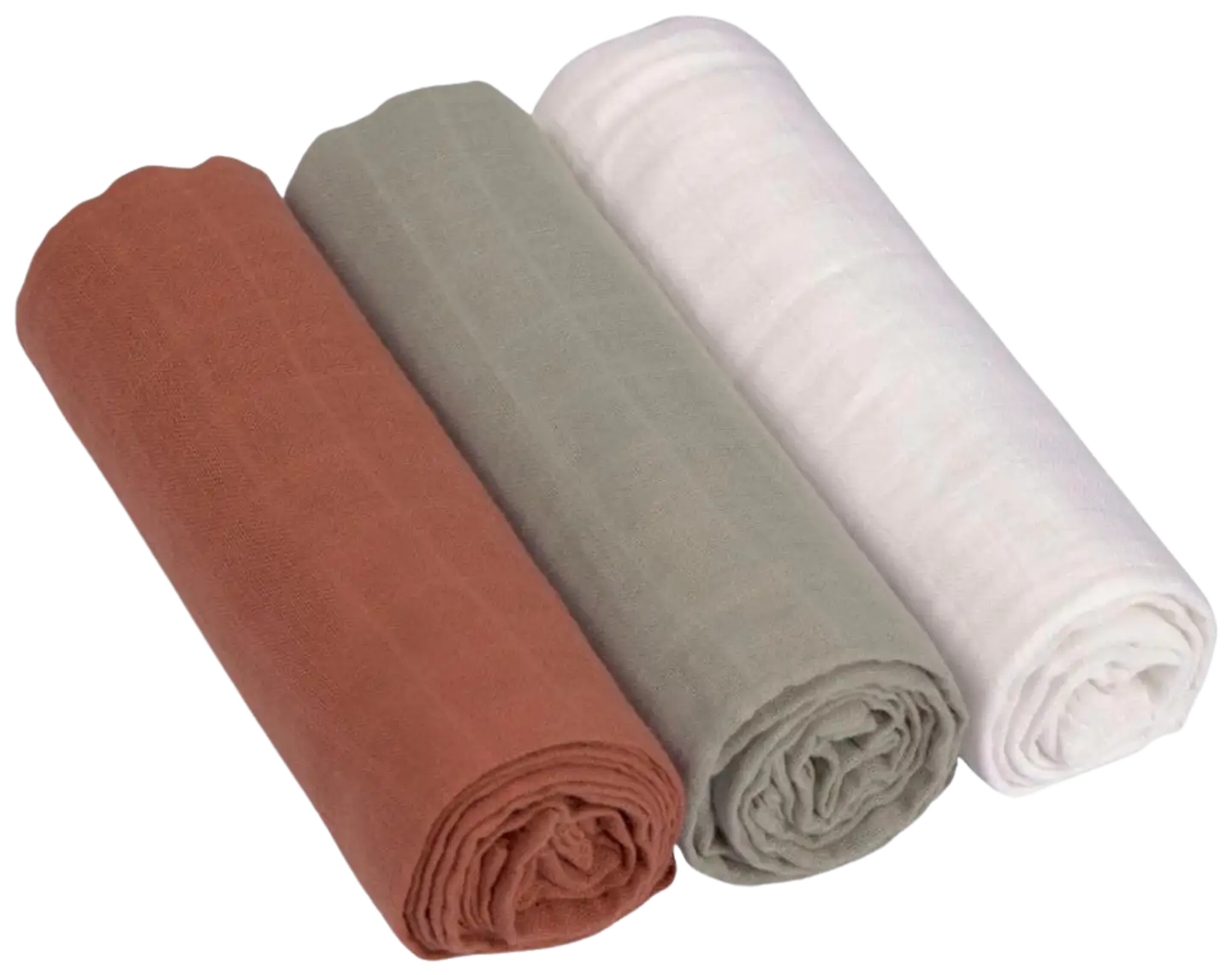 Lässig puuvillaharso 85 cm beige/vaalea/punertava 3 kpl - 1