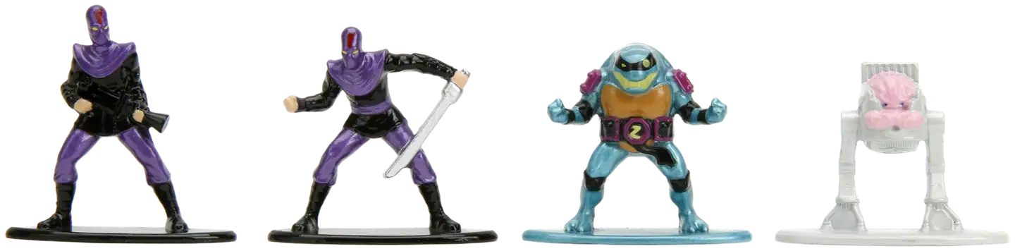 Jada Turtles keräilyhahmot, 4 cm, metallia (die-cast), 18 kpl/pakkaus - 6
