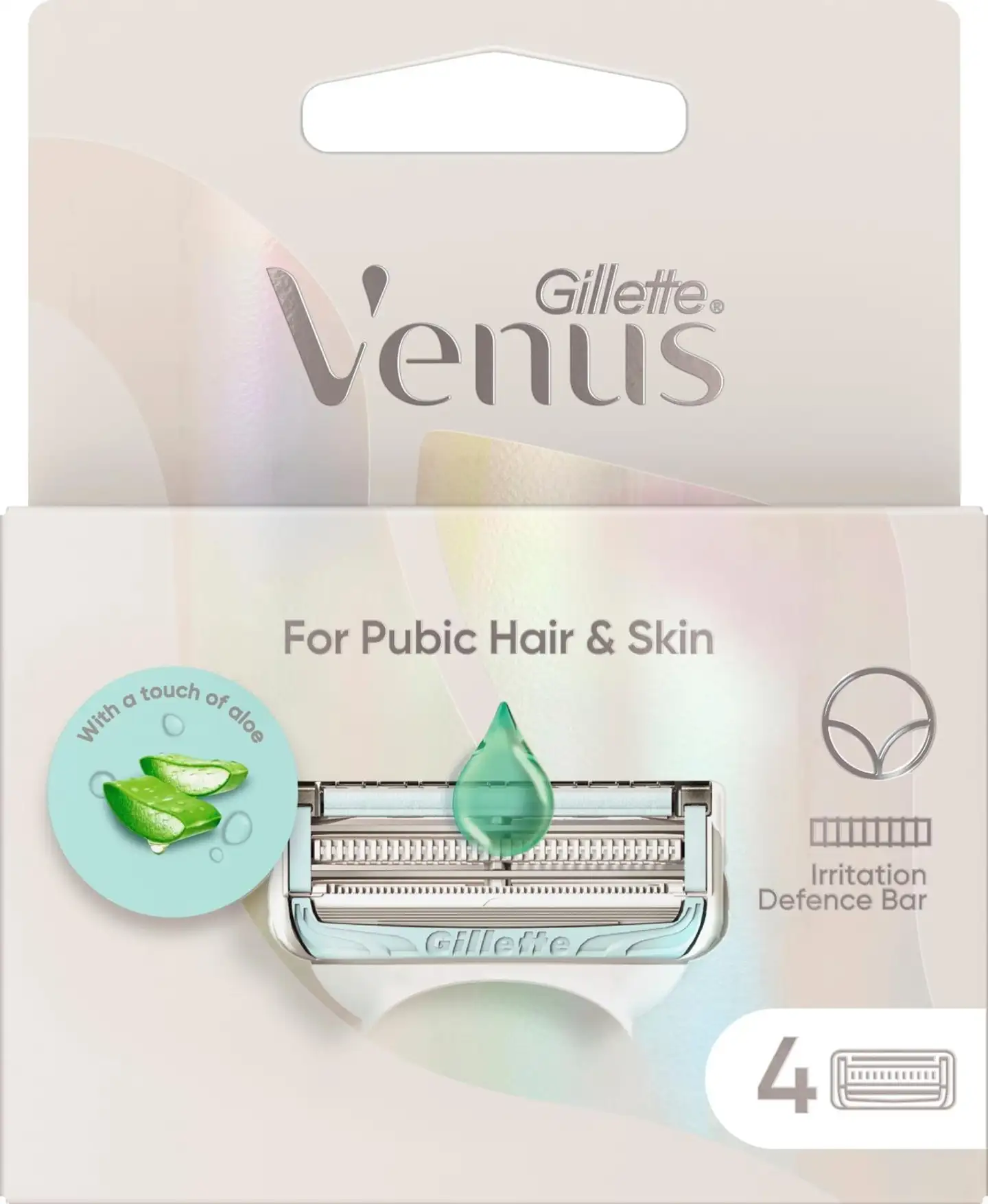 Gillette Venus Pubic Hair & Skin 4kpl terä