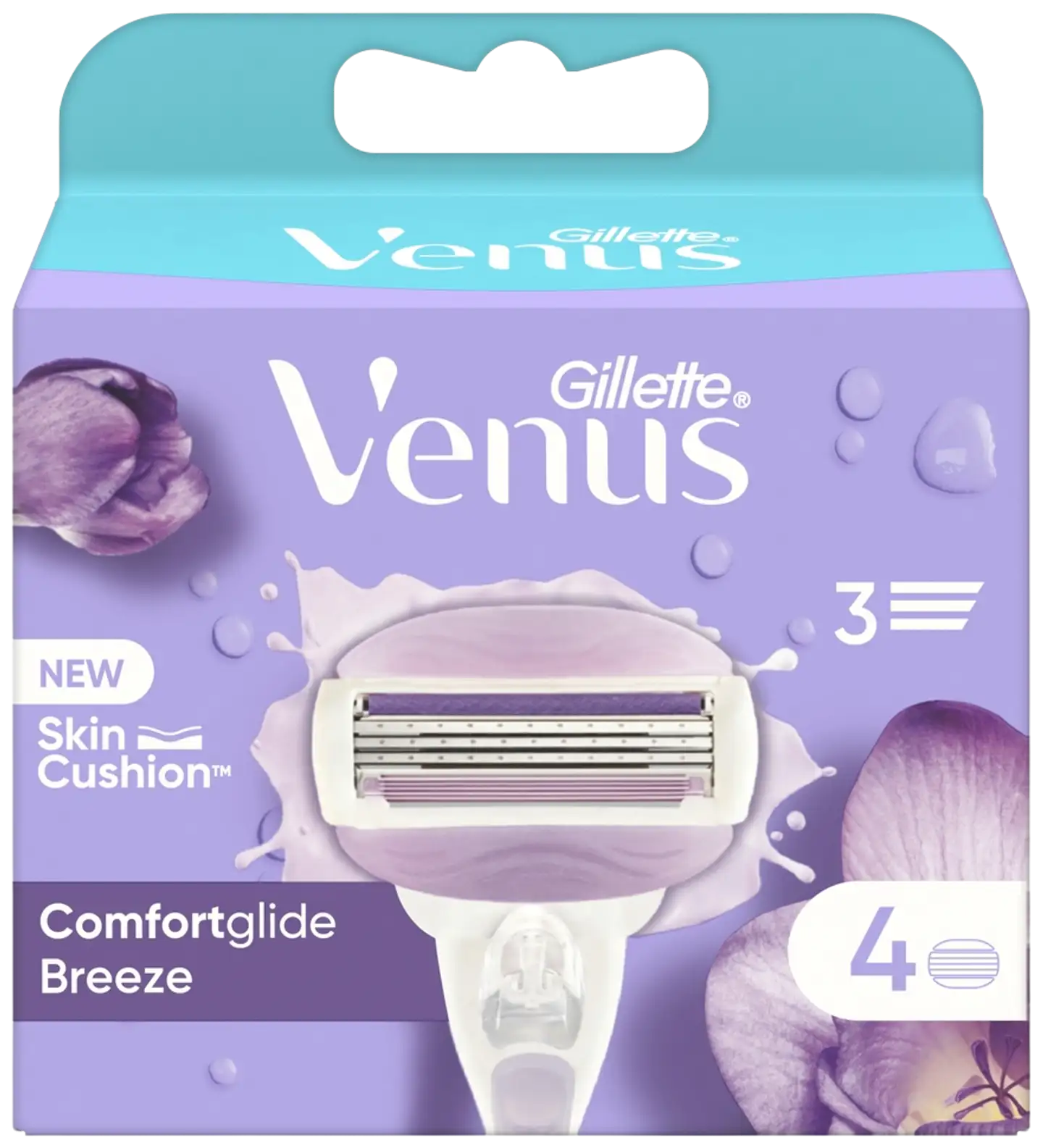 Gillette Venus Comfortglide Breeze 4kpl terä - 1