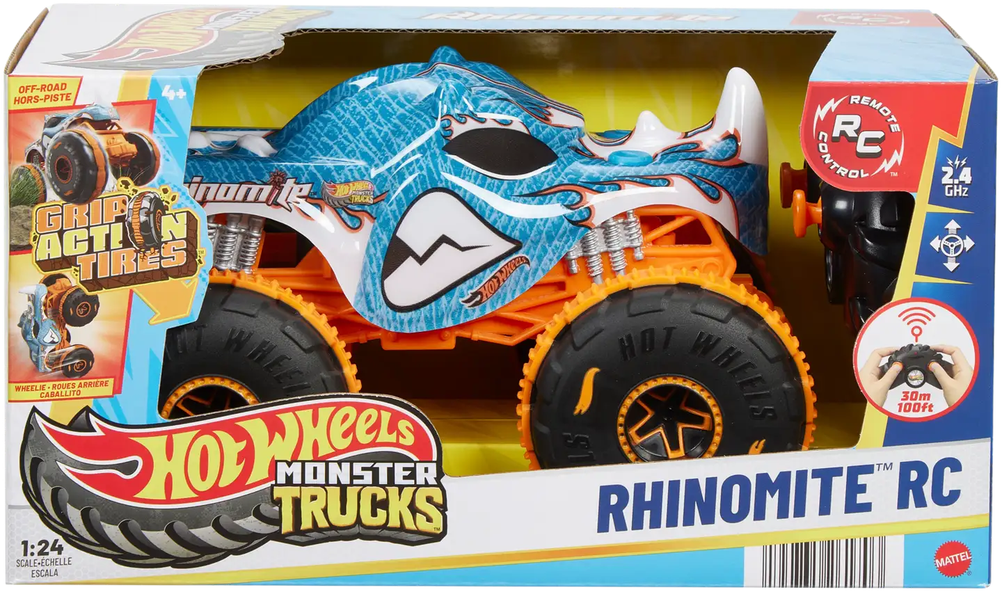 Hot Wheels Monster Trucks Rhinomite RC-auto 1:24