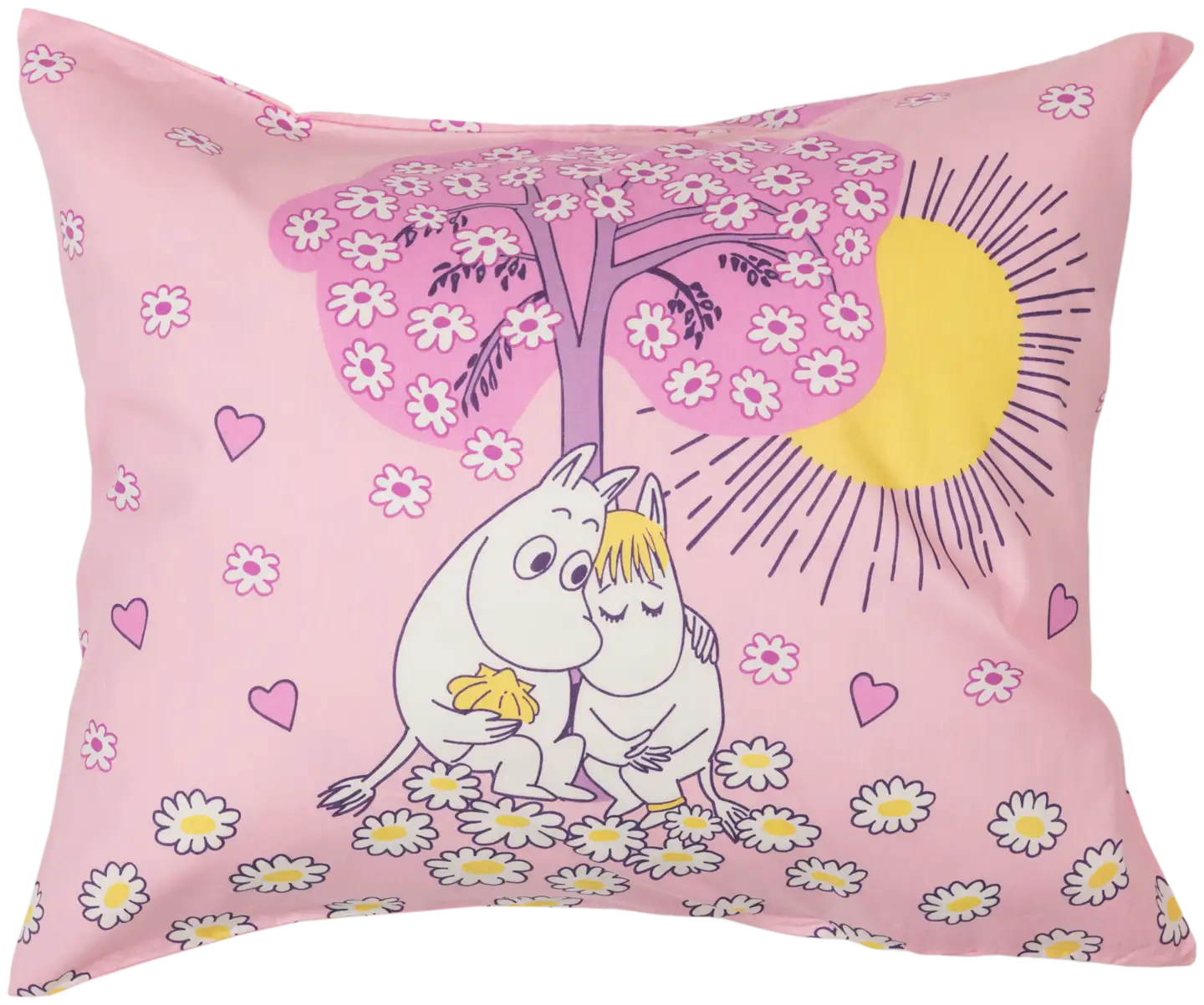 Moomin Arabia Muumi tyynyliina 50x60cm Sydänkäp. GOTS