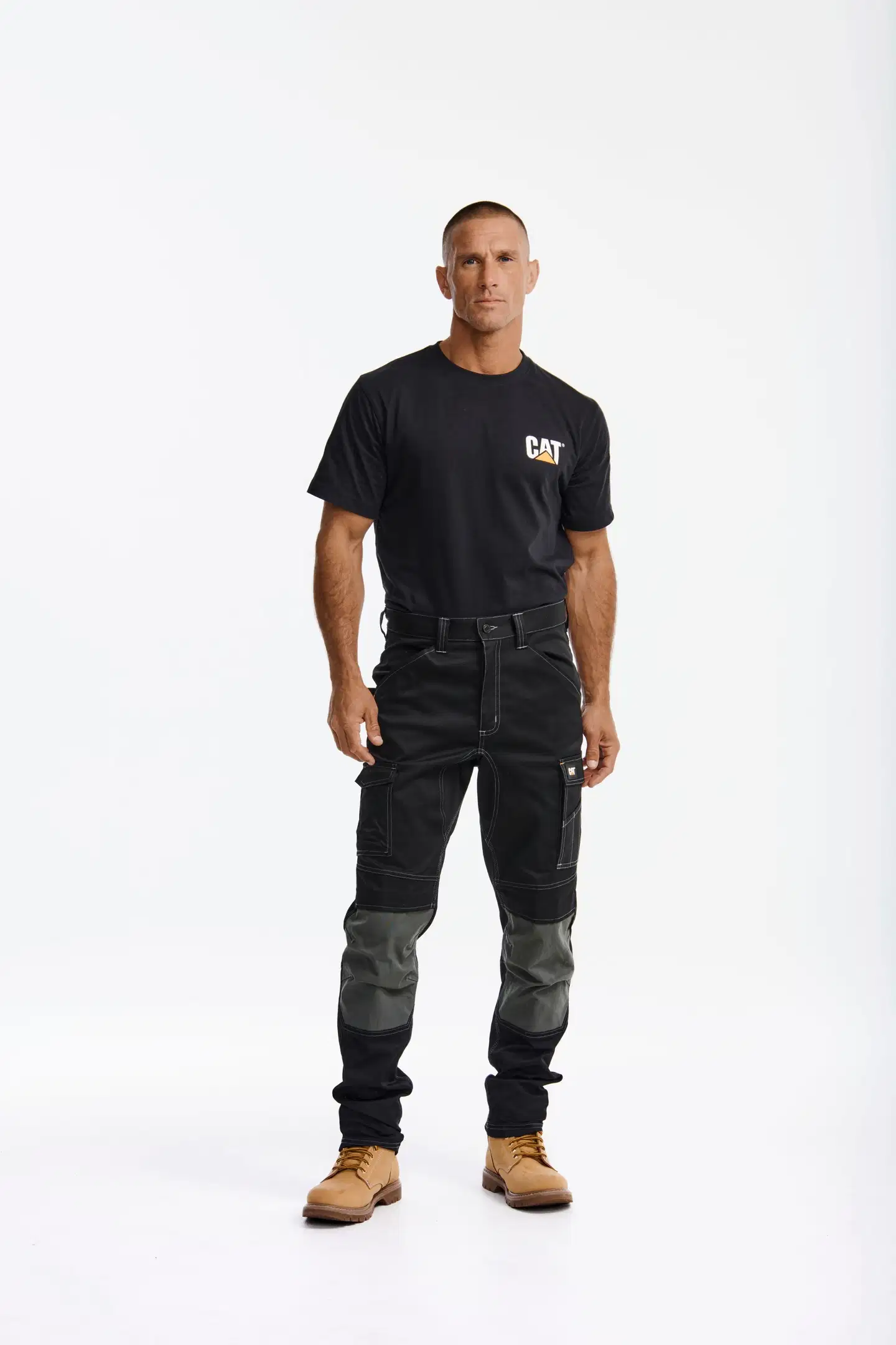 CAT työhousut 1080047 - MUSTA - 1