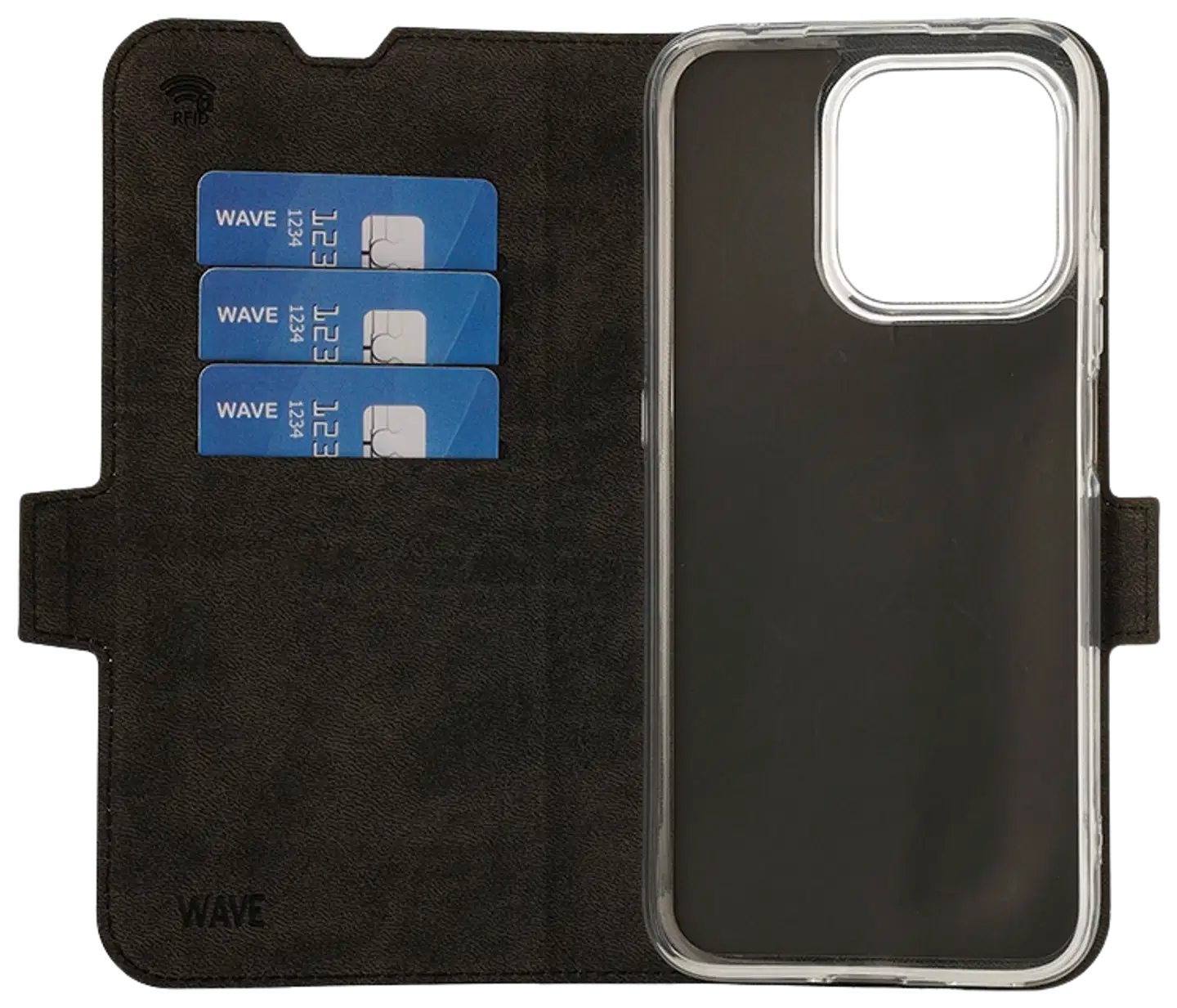 Wave Book Case, Honor 600 Smart 5G, Musta - 3