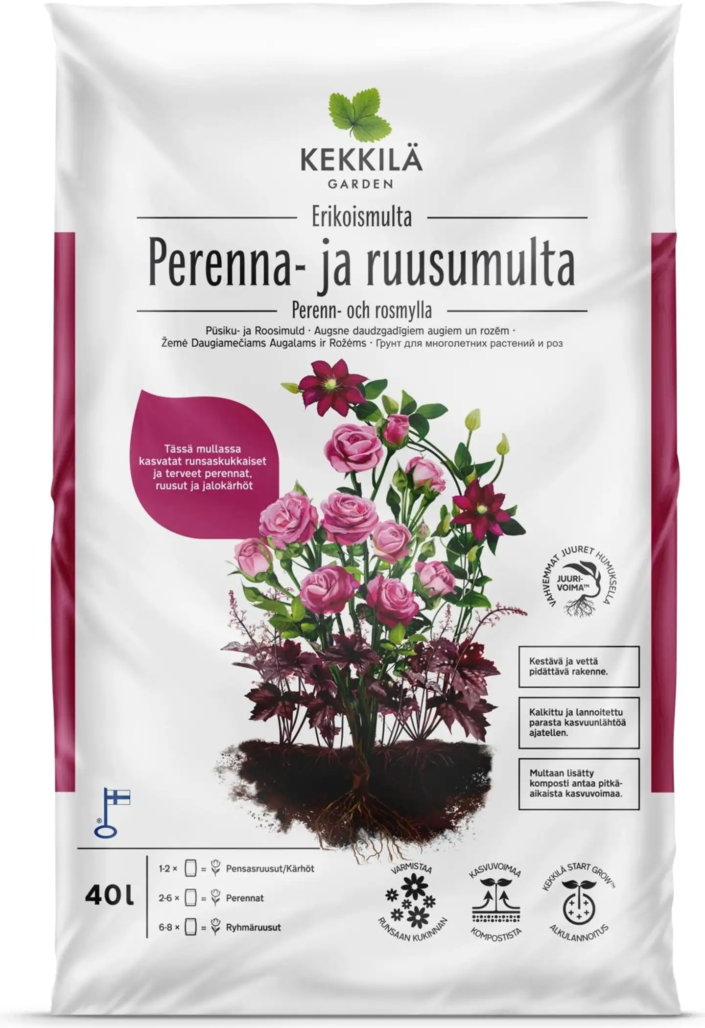 Kekkilä 40l Erikoismulta perennoille ja ruusuille