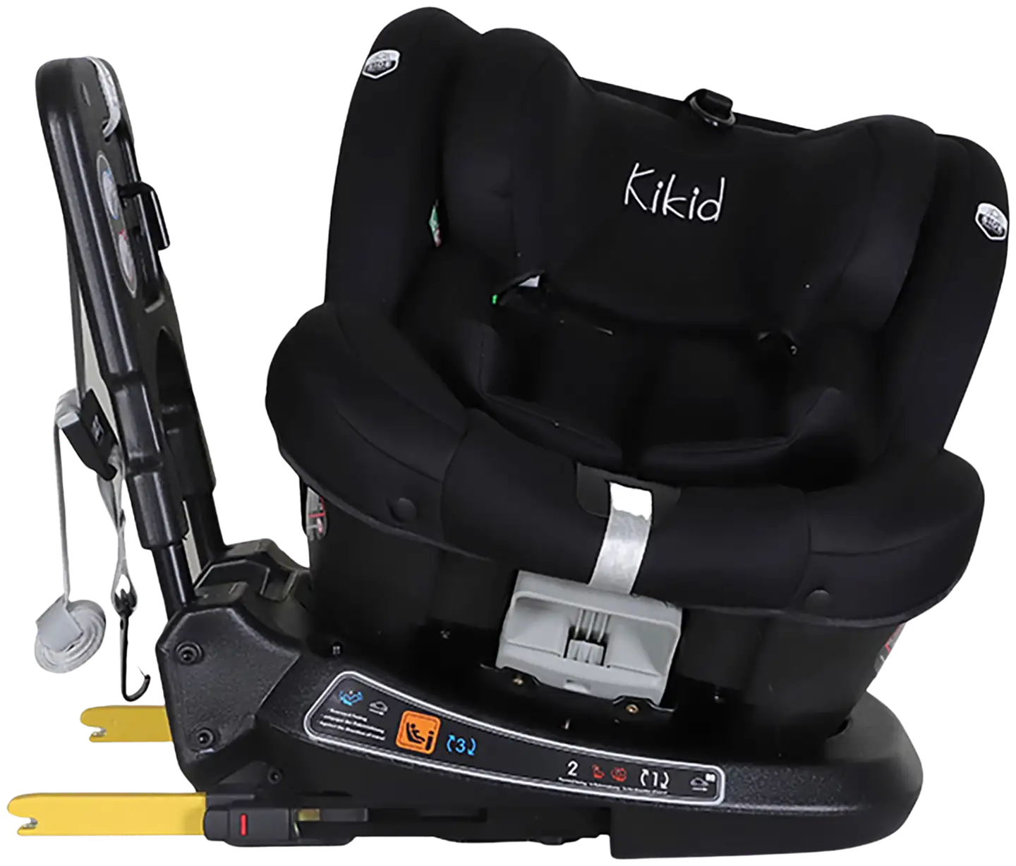 Kikid Turvaistuin Premium 40-150cm i-Size 360 ISOFIX R129, musta - 7