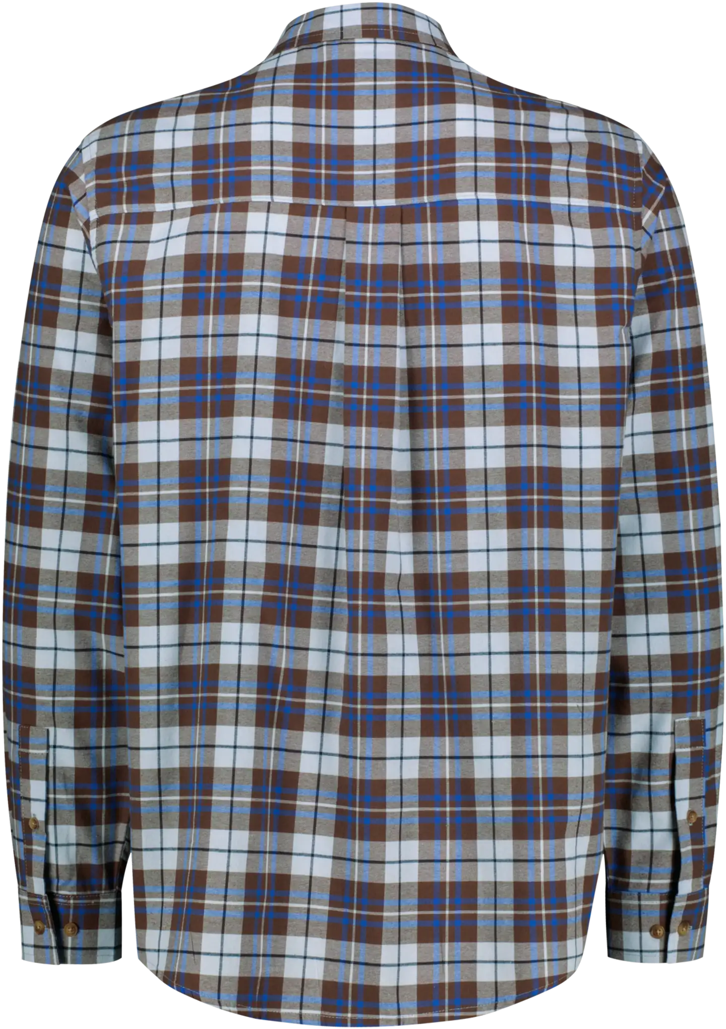 Finlayson miesten ruutupaita Tartaani - Brown-blue check - 2