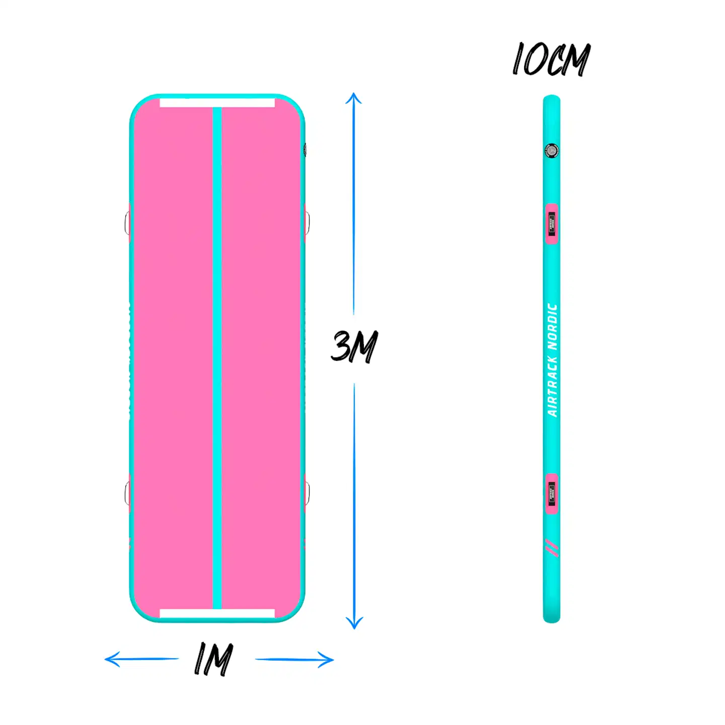Airtrack Nordic Home 3m Collectors edition ilmavolttirata - Pinkki - 4
