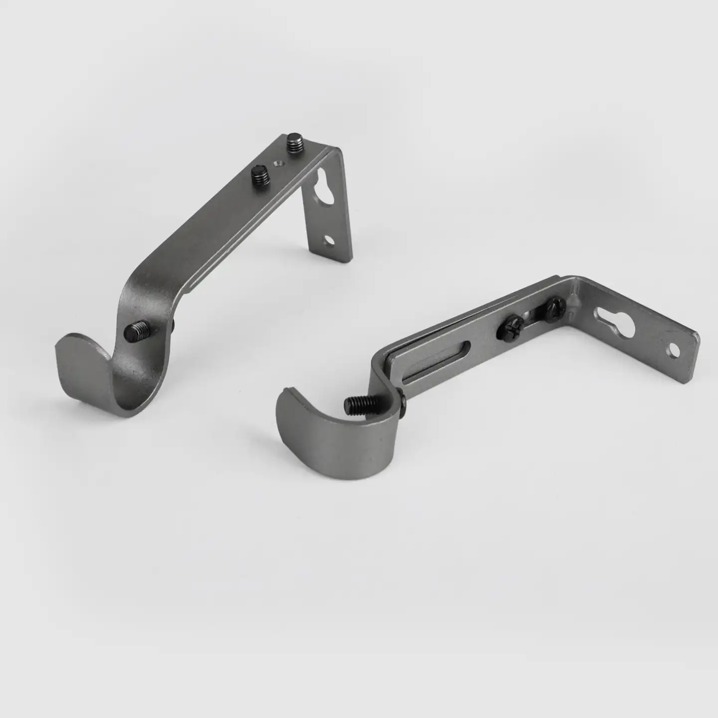 Ihanin verhotanko S-kannakke antrasiitti 16/19mm 9-13cm 2kpl - 1